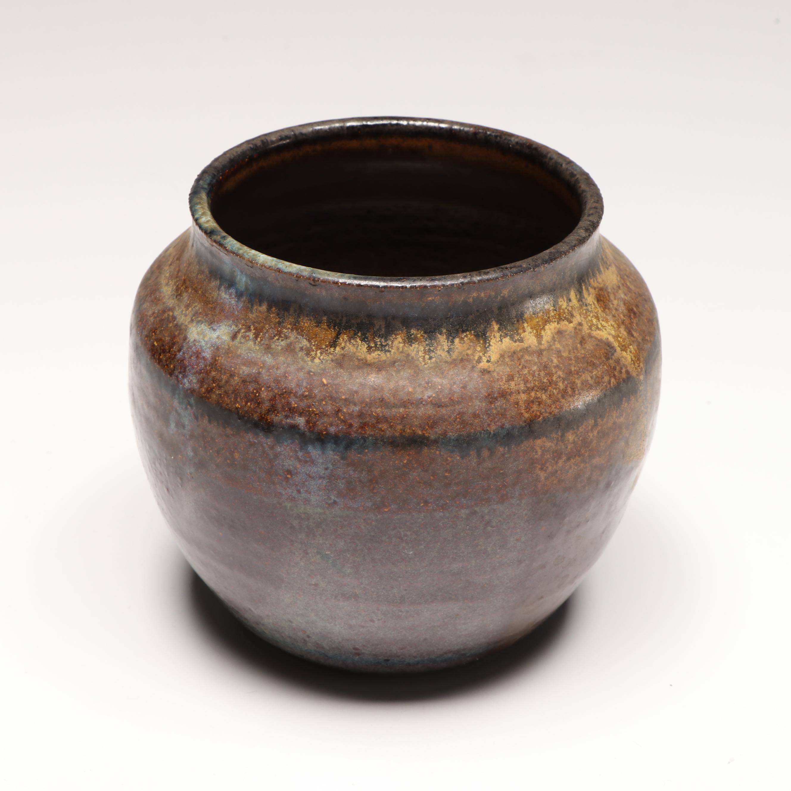 Sango Black Stoneware Dinnerware with More Art Pottery, Late 20th Century