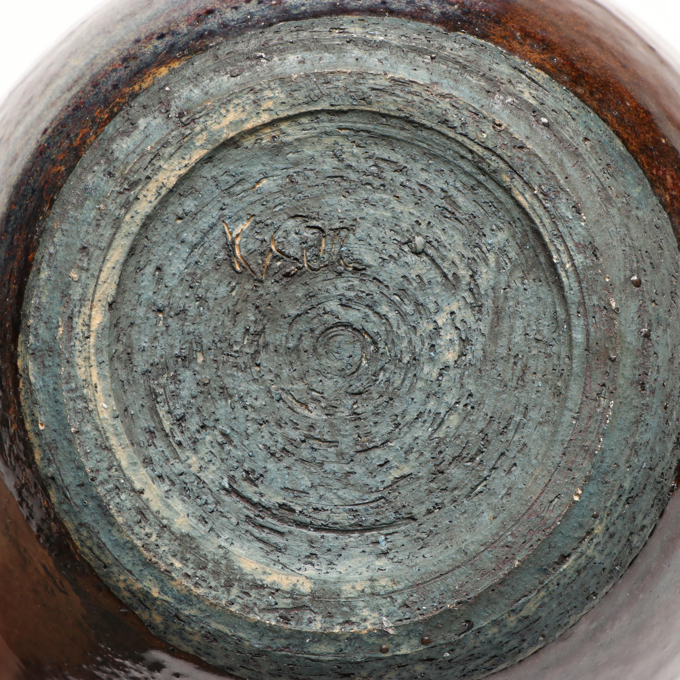 Sango Black Stoneware Dinnerware with More Art Pottery, Late 20th Century