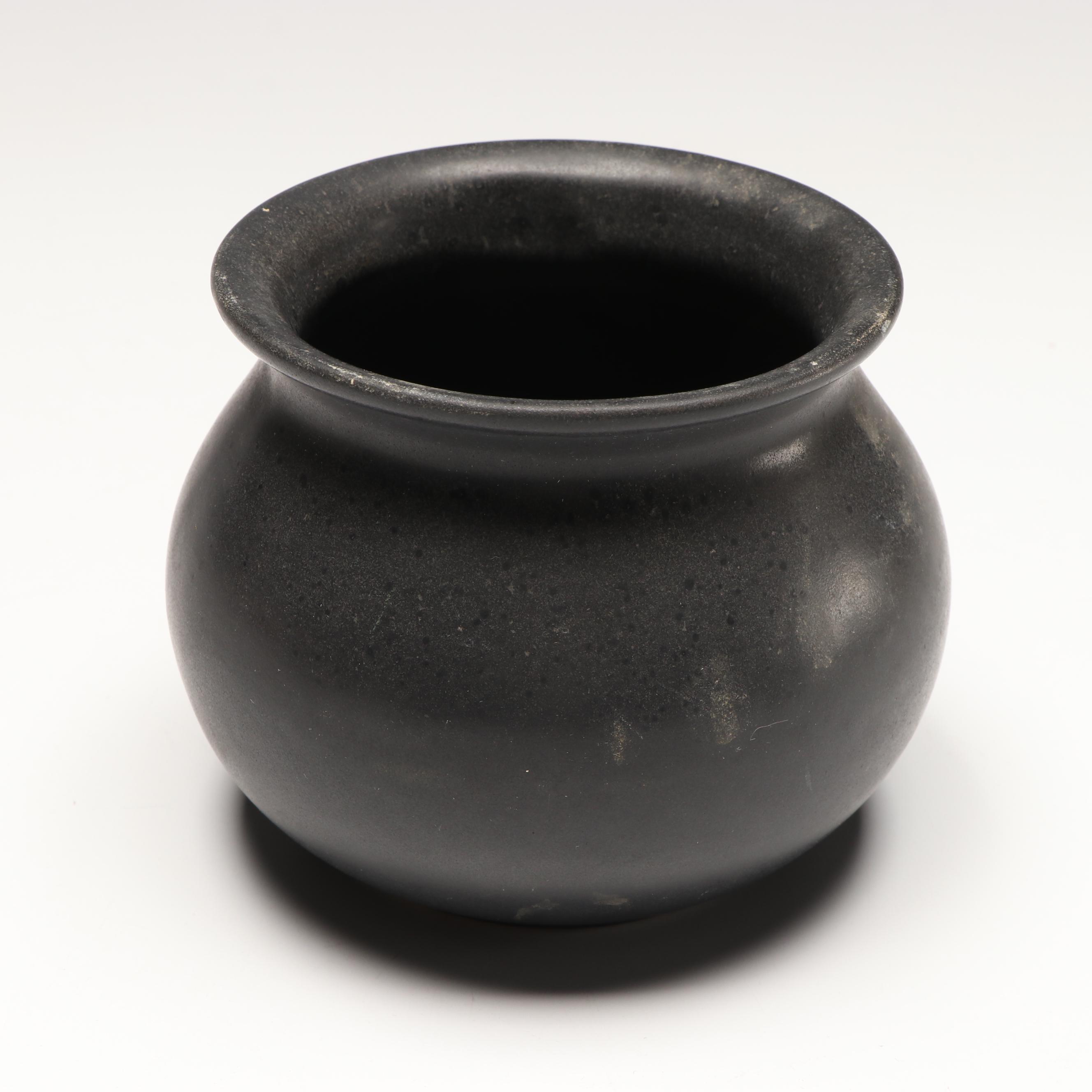 Sango Black Stoneware Dinnerware with More Art Pottery, Late 20th Century