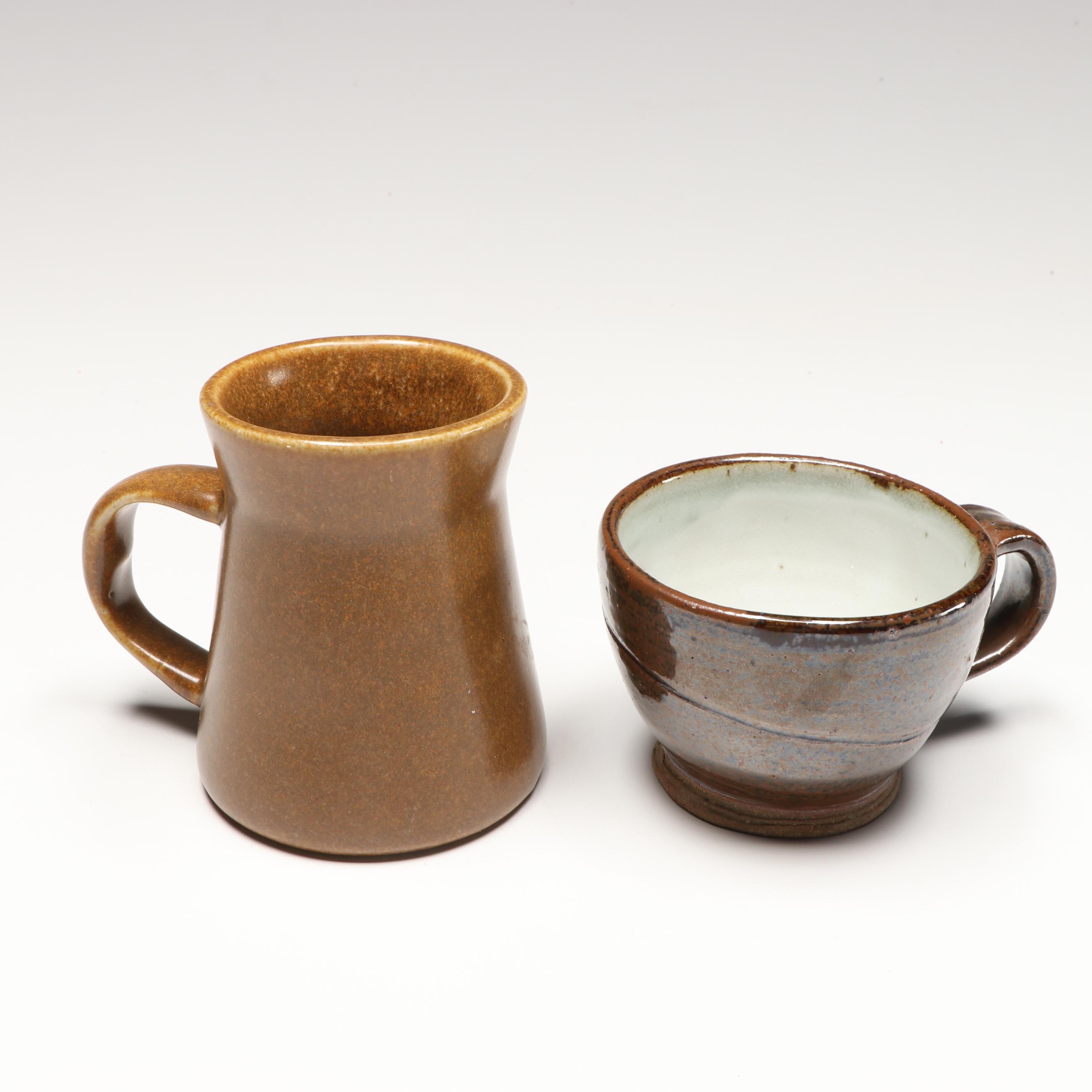 Sango Black Stoneware Dinnerware with More Art Pottery, Late 20th Century