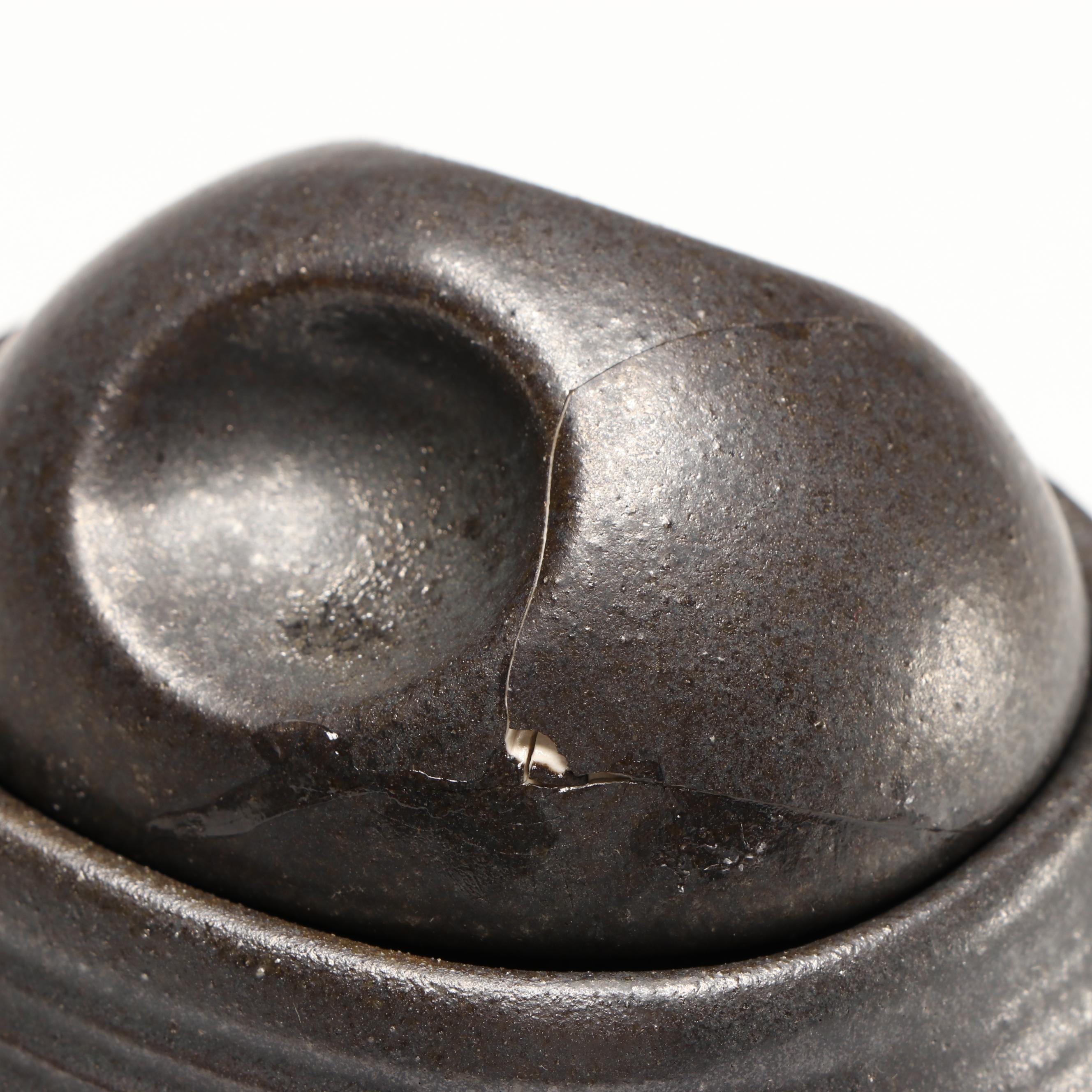 Sango Black Stoneware Dinnerware with More Art Pottery, Late 20th Century