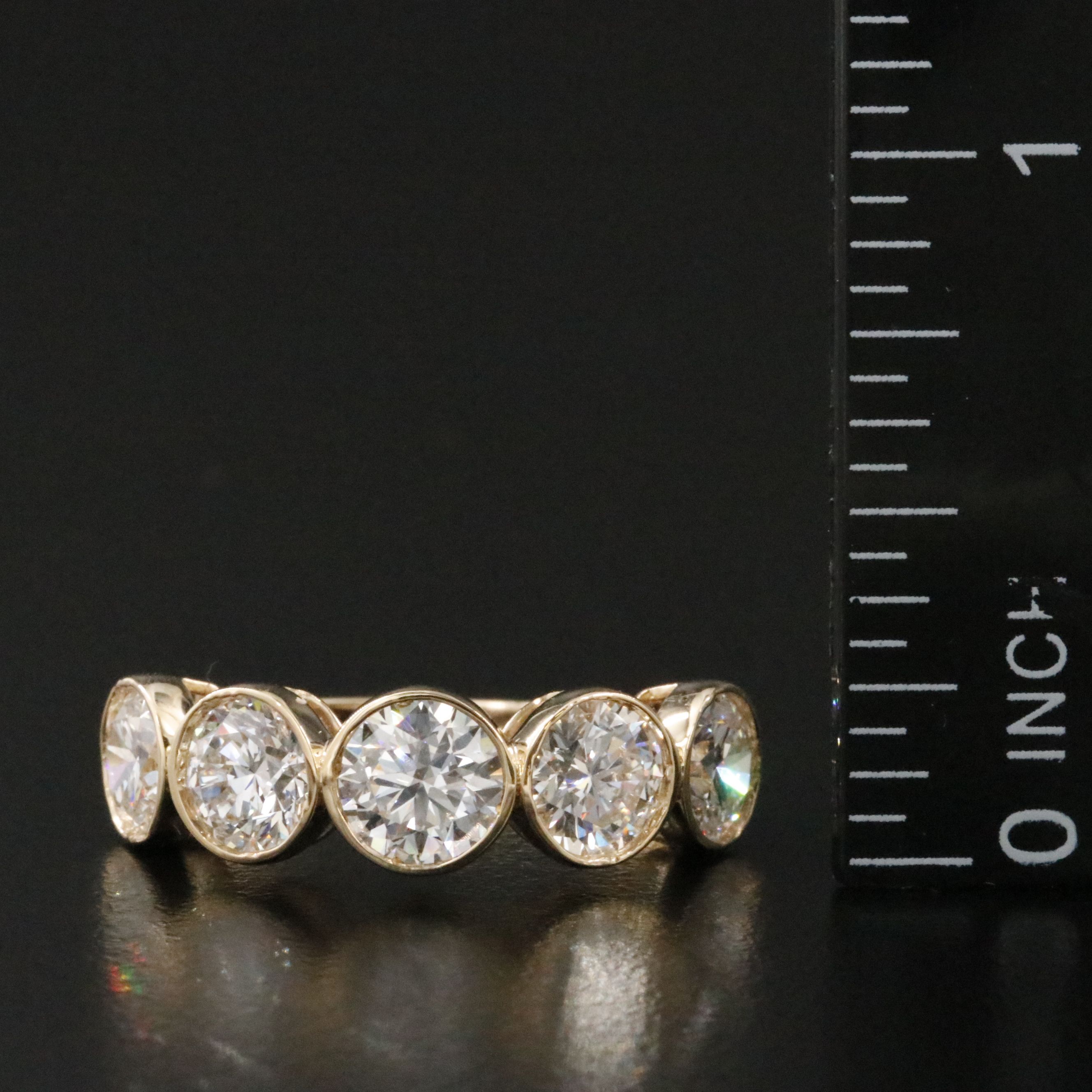 14K 3.62 CTW Lab Grown Diamond Ring