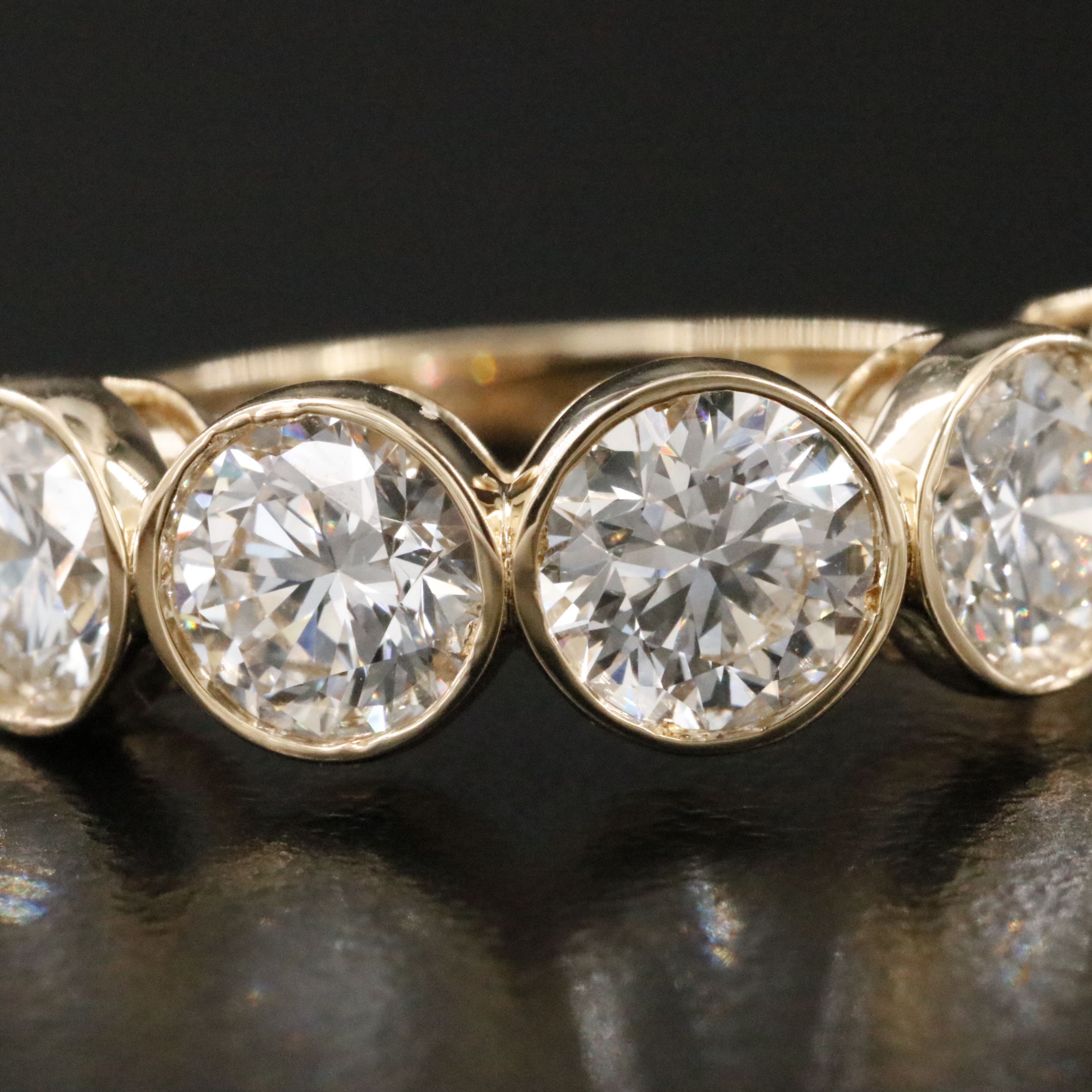 14K 3.62 CTW Lab Grown Diamond Ring