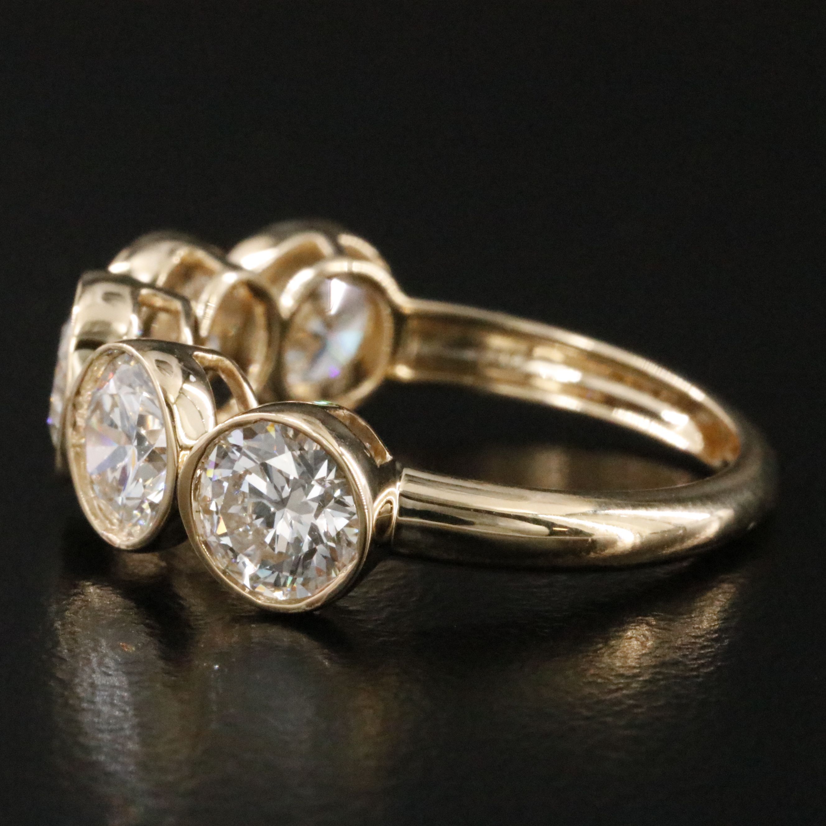 14K 3.62 CTW Lab Grown Diamond Ring