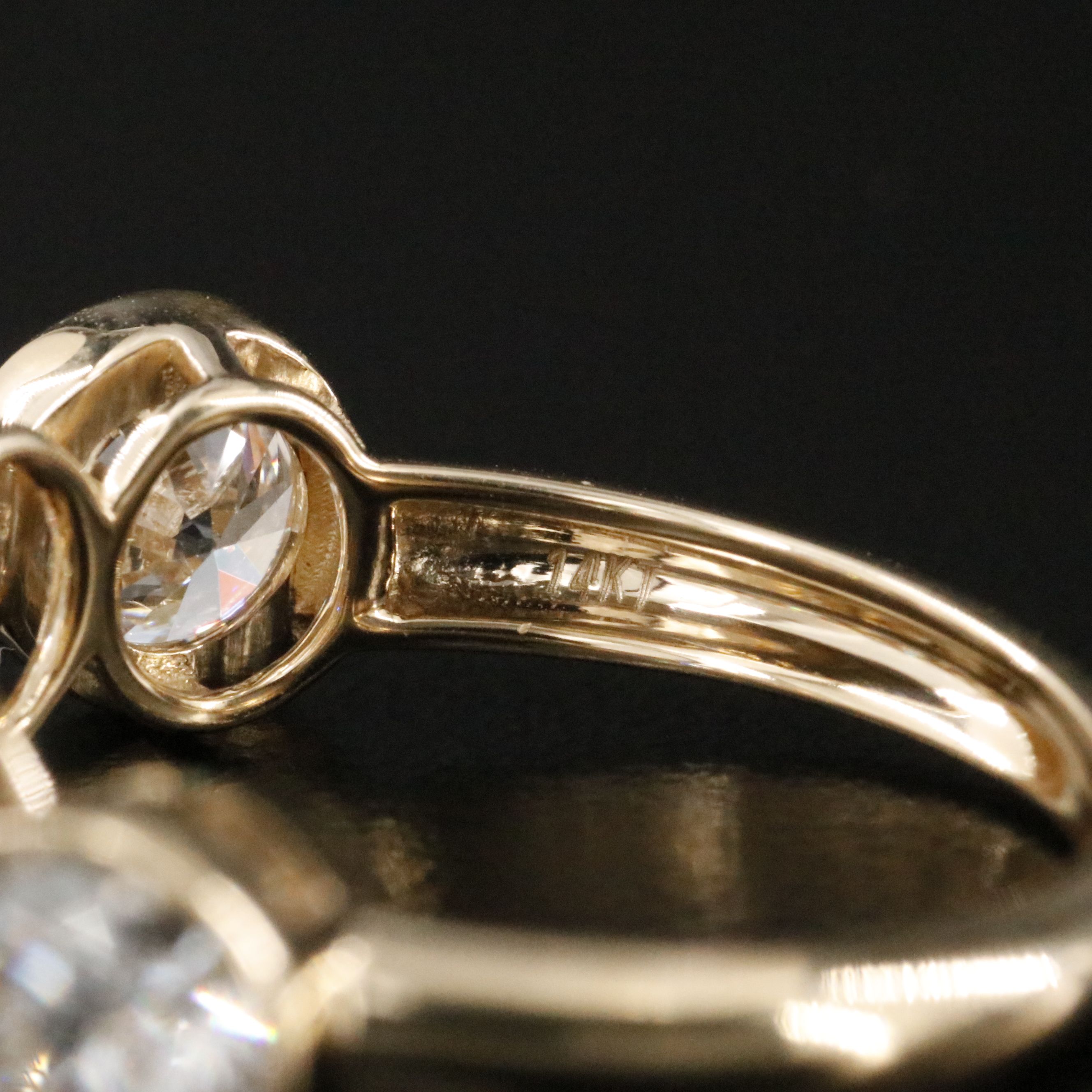 14K 3.62 CTW Lab Grown Diamond Ring