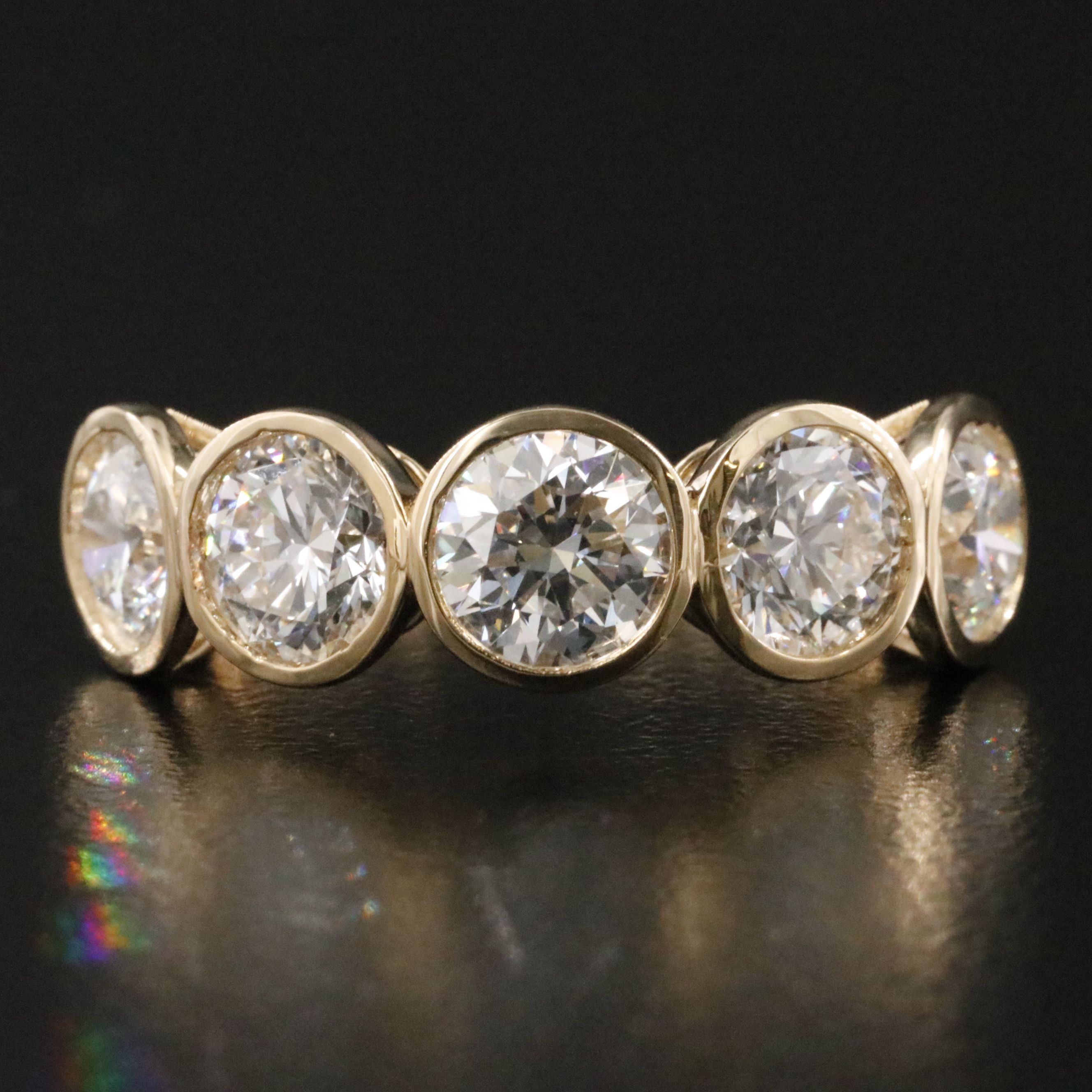 14K 3.51 CTW Lab Grown Diamond Ring