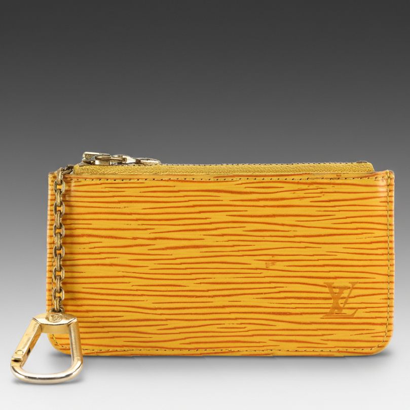 Louis Vuitton Pochette Clés in Yellow Epi Leather