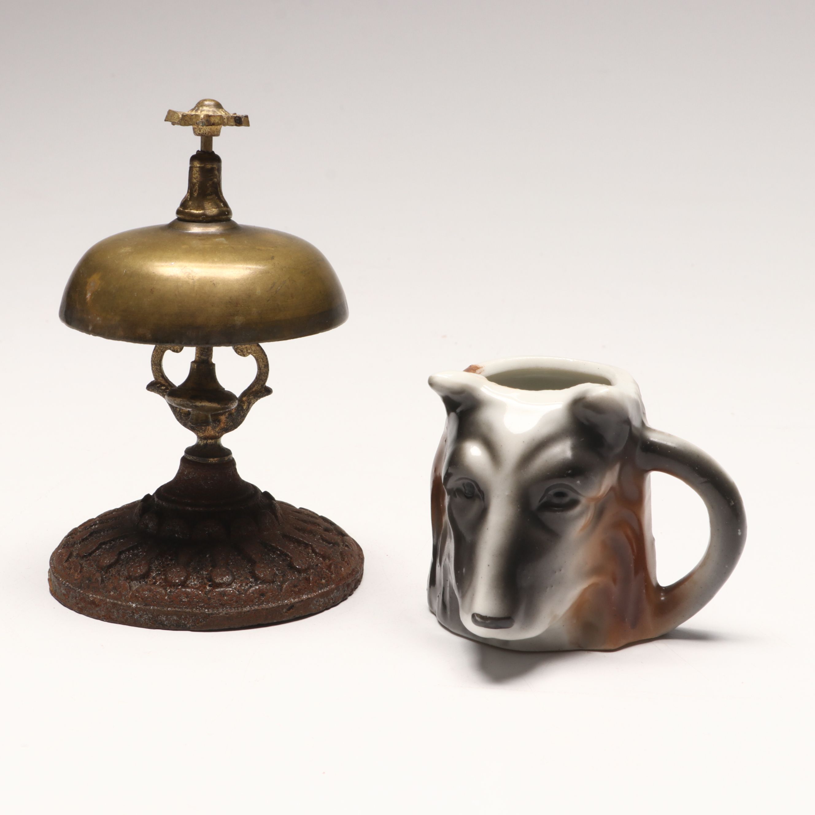 Chinese Wood Decorative Box with Brass Accents and Other Vintage Décor and Books