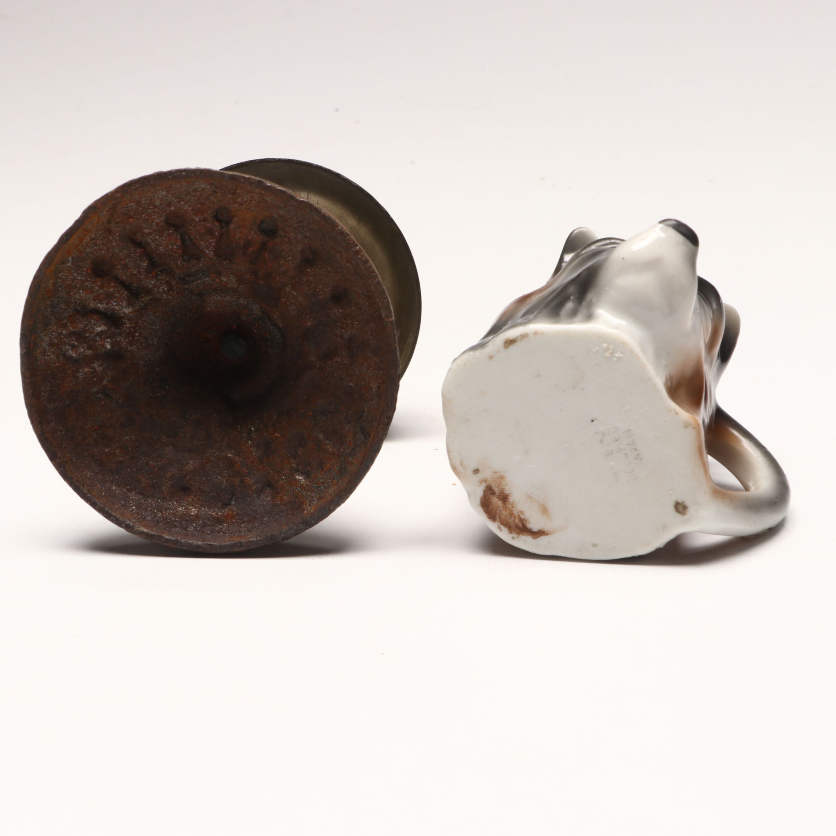 Chinese Wood Decorative Box with Brass Accents and Other Vintage Décor and Books