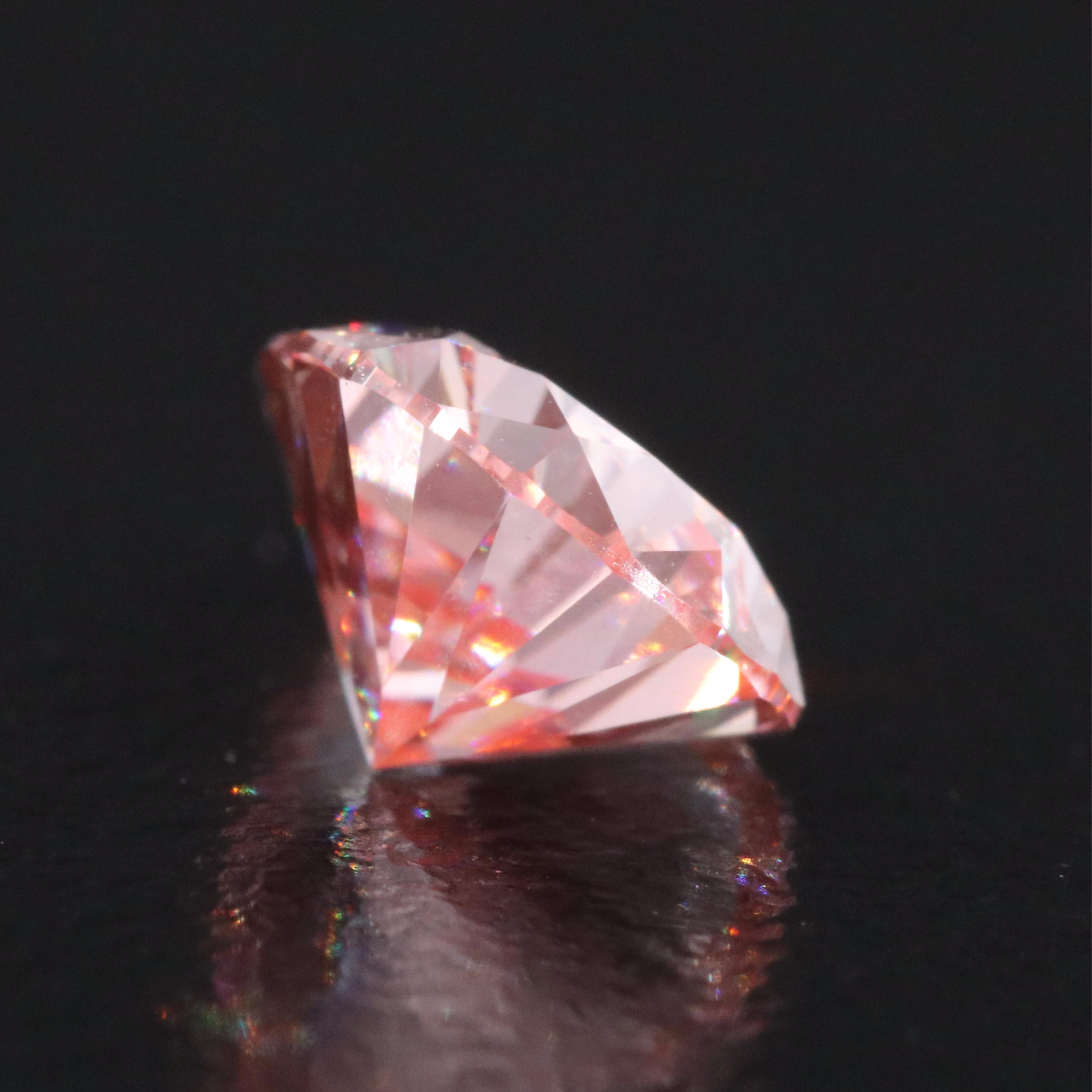 Loose 1.50 CT Lab Grown Fancy Vivid Pink Diamond with IGI Report