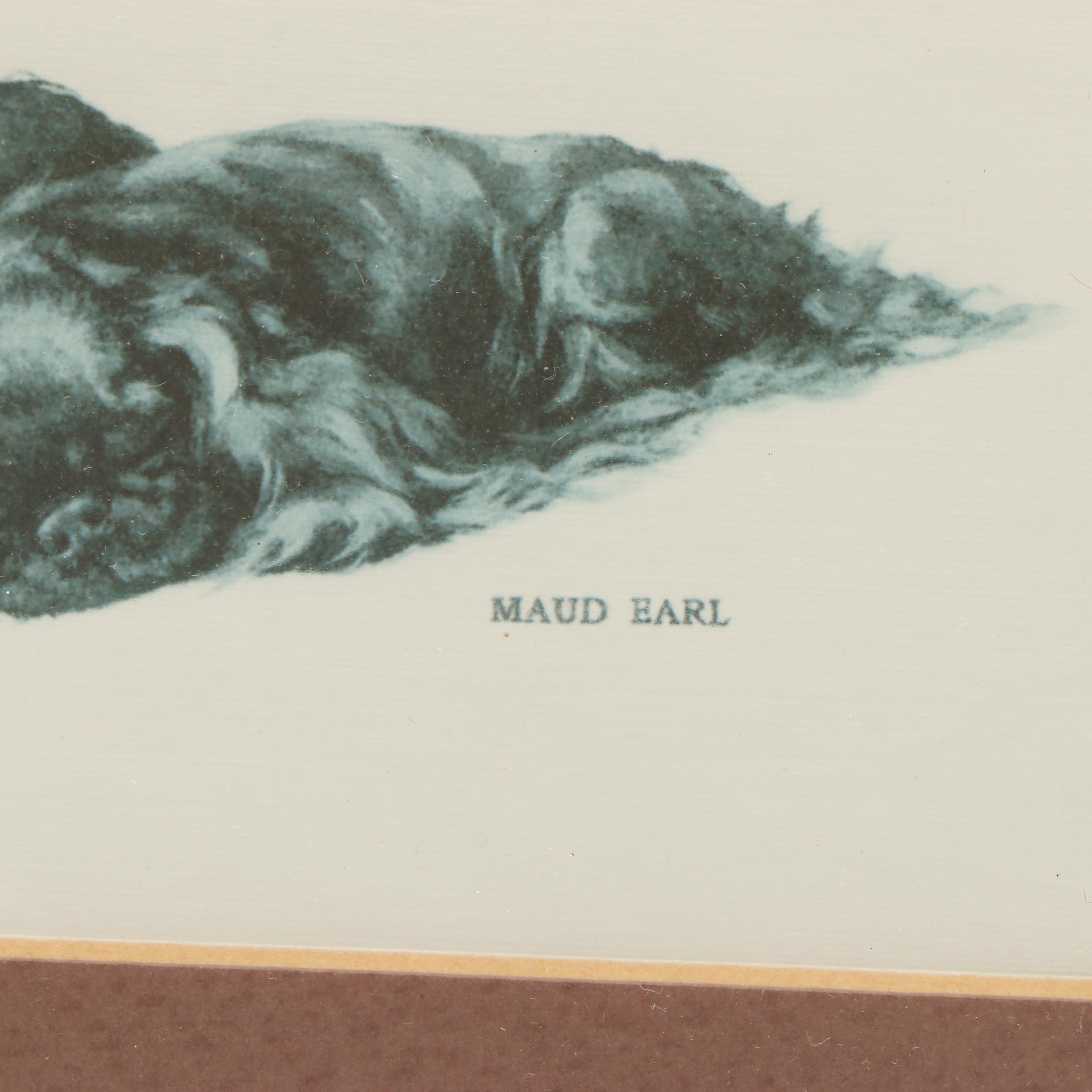 After Maud Earl Cocker Spaniel Seriolithograph on Canvas