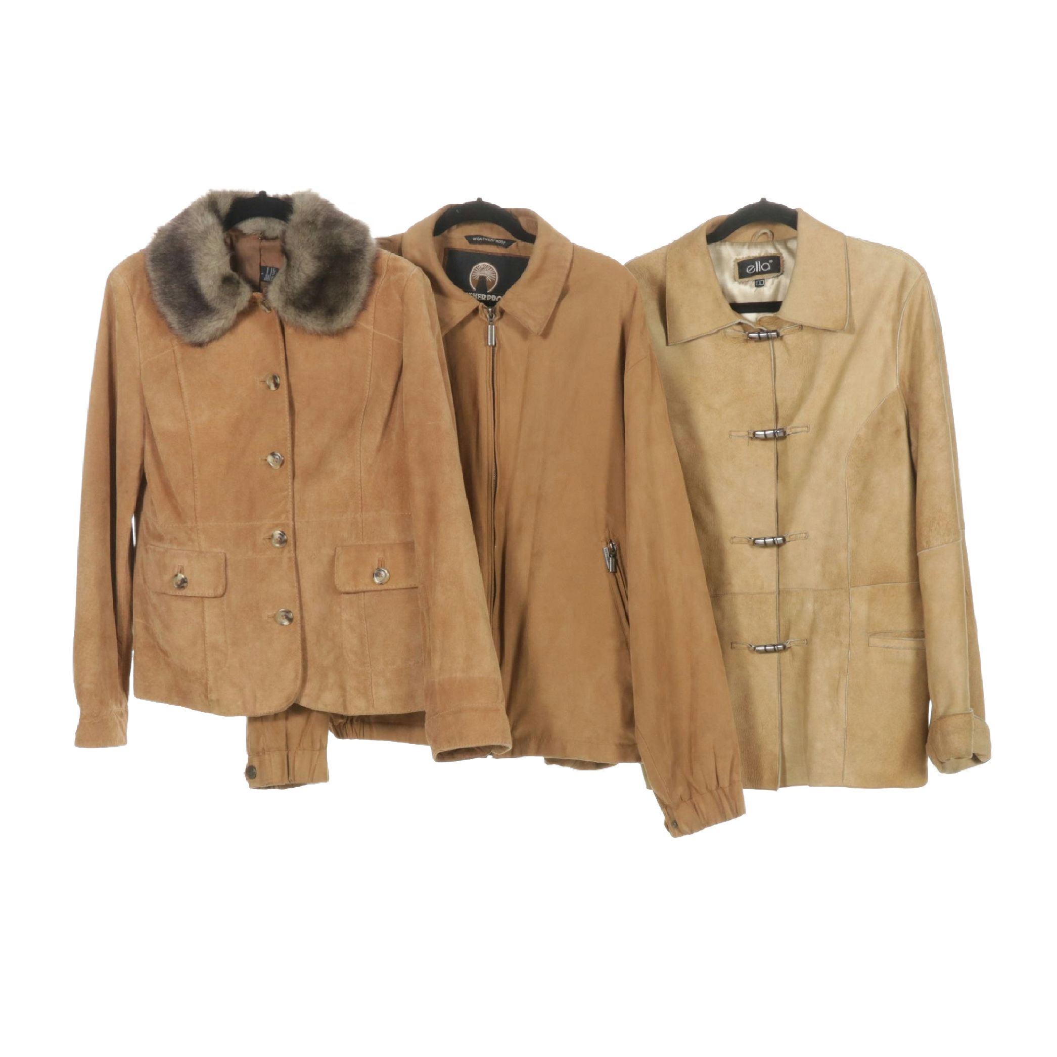 Alfani Suede Blazer with Faux Fur Collar, Ella & Weatherproof Suede Jackets