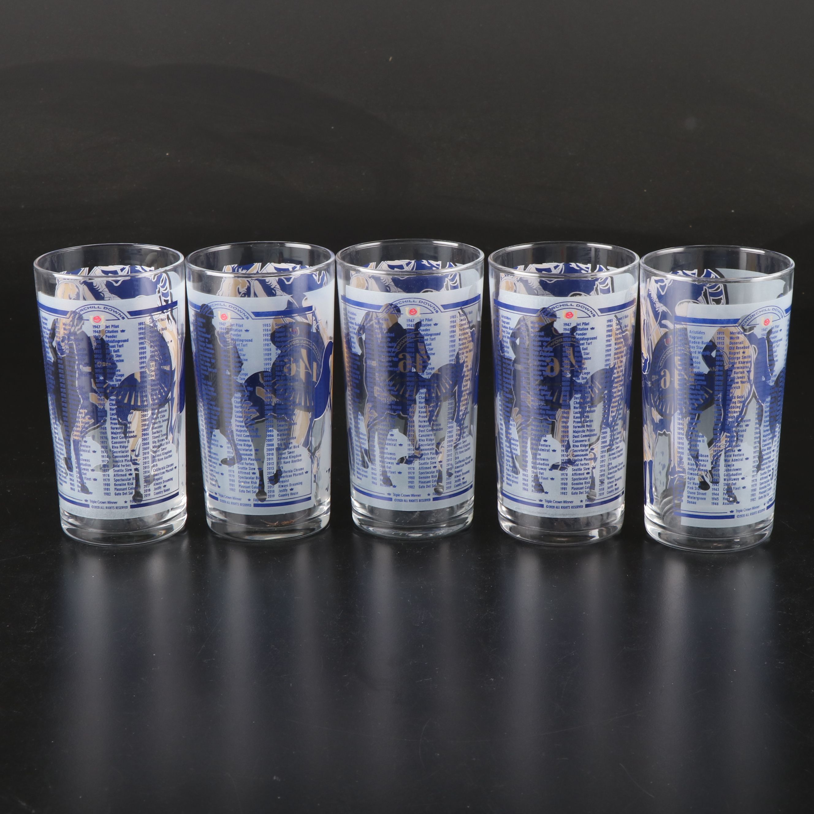 Kentucky Derby with Other Commemorative Horse Racing and Julep Glasses