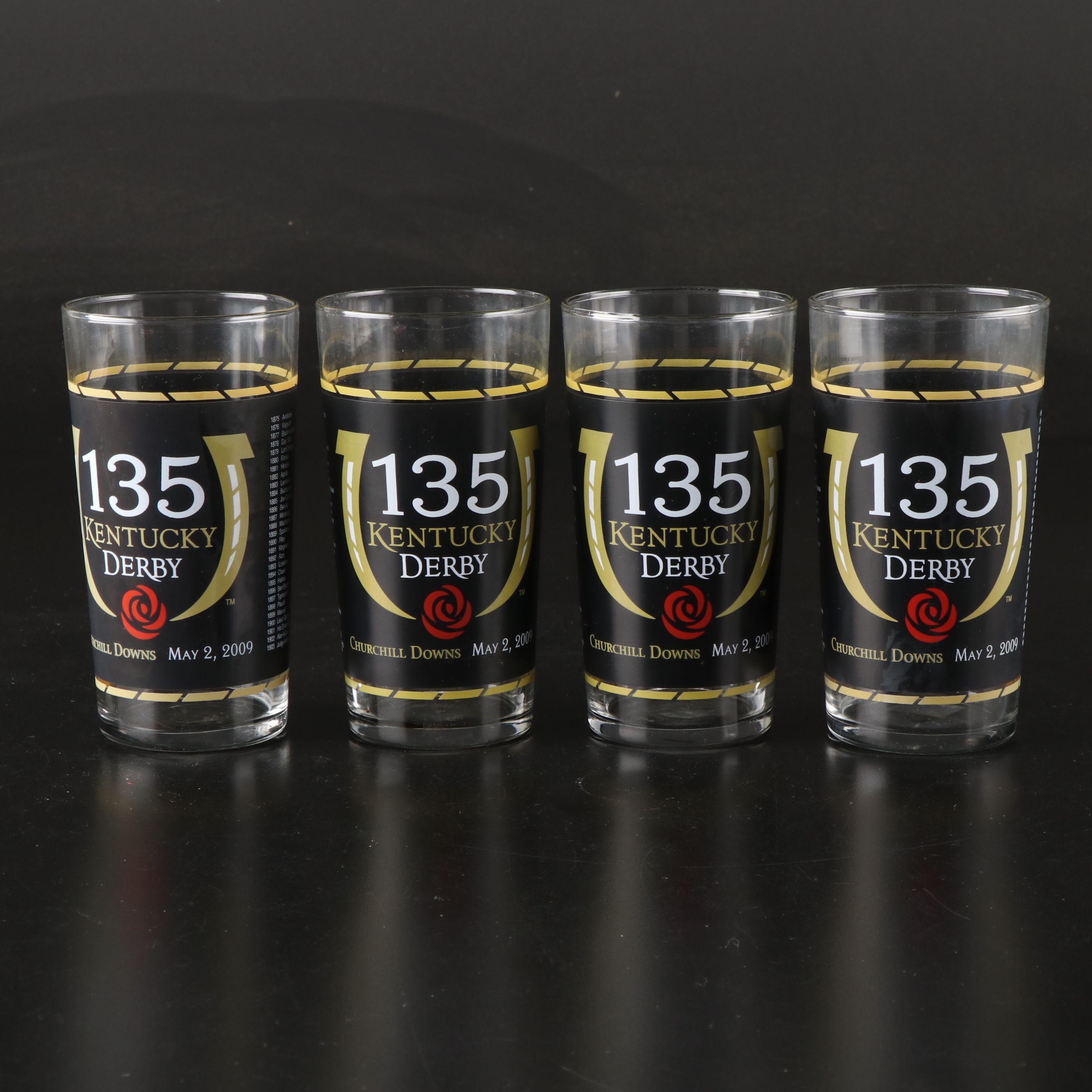 Kentucky Derby with Other Commemorative Horse Racing and Julep Glasses