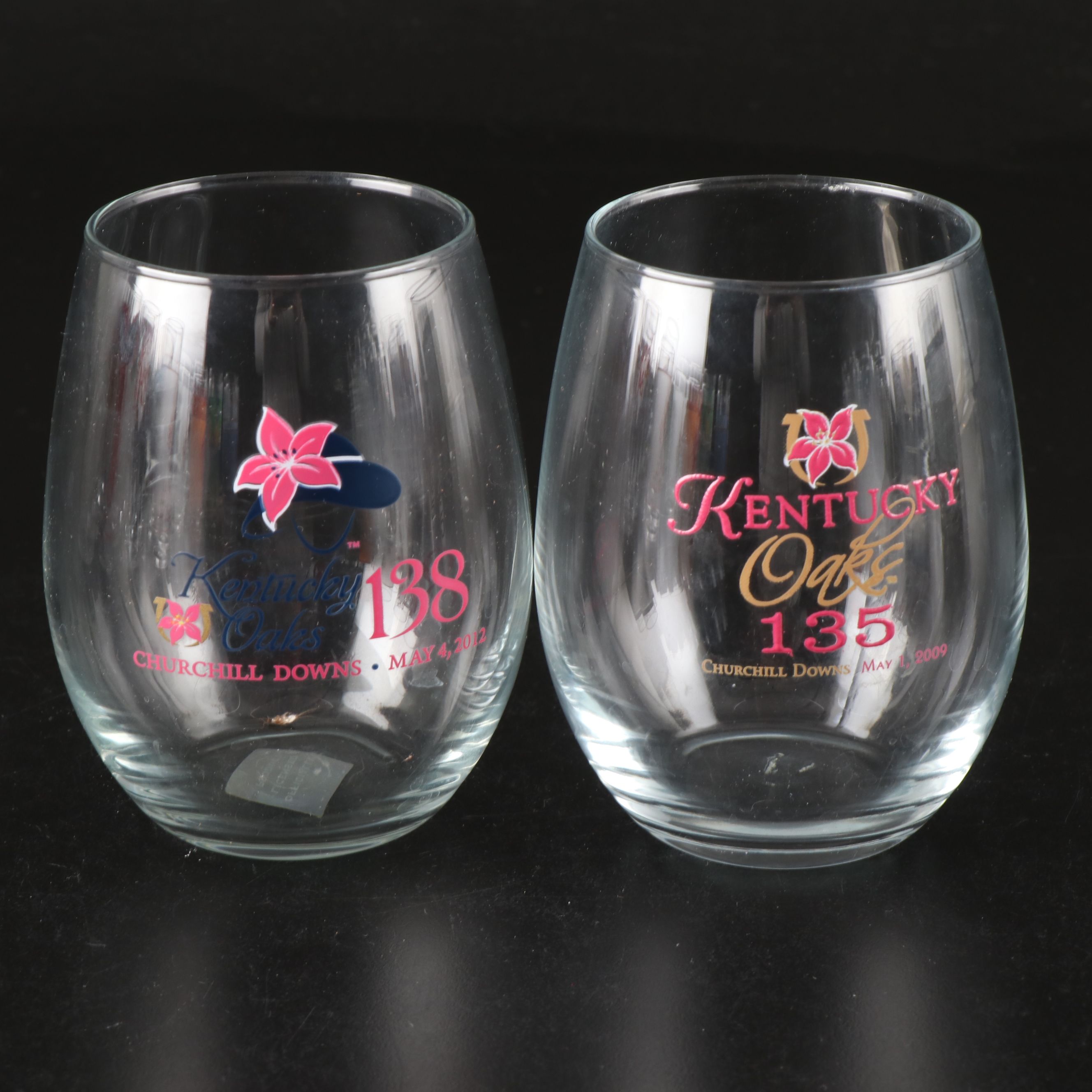 Kentucky Derby with Other Commemorative Horse Racing and Julep Glasses