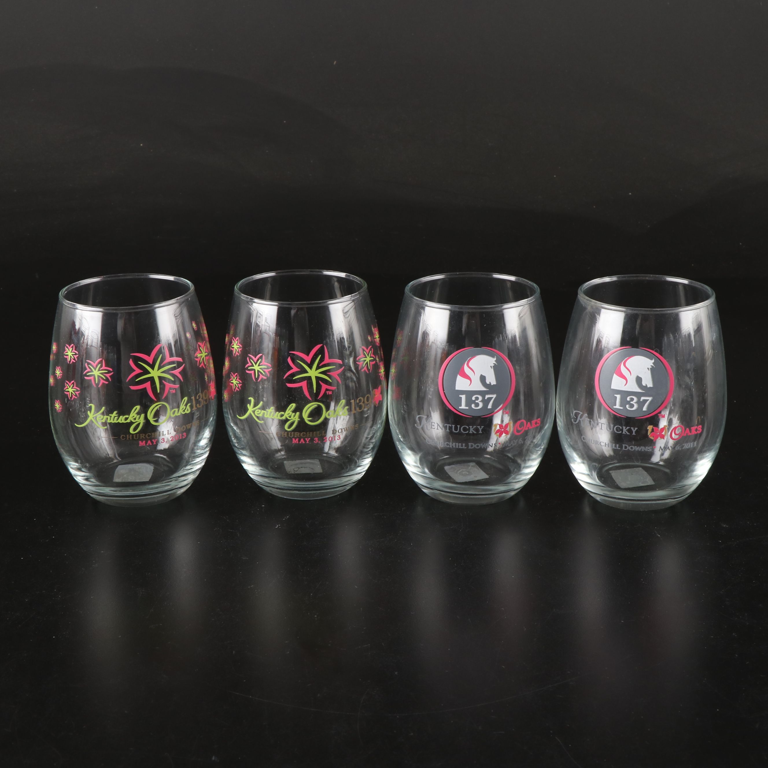 Kentucky Derby with Other Commemorative Horse Racing and Julep Glasses