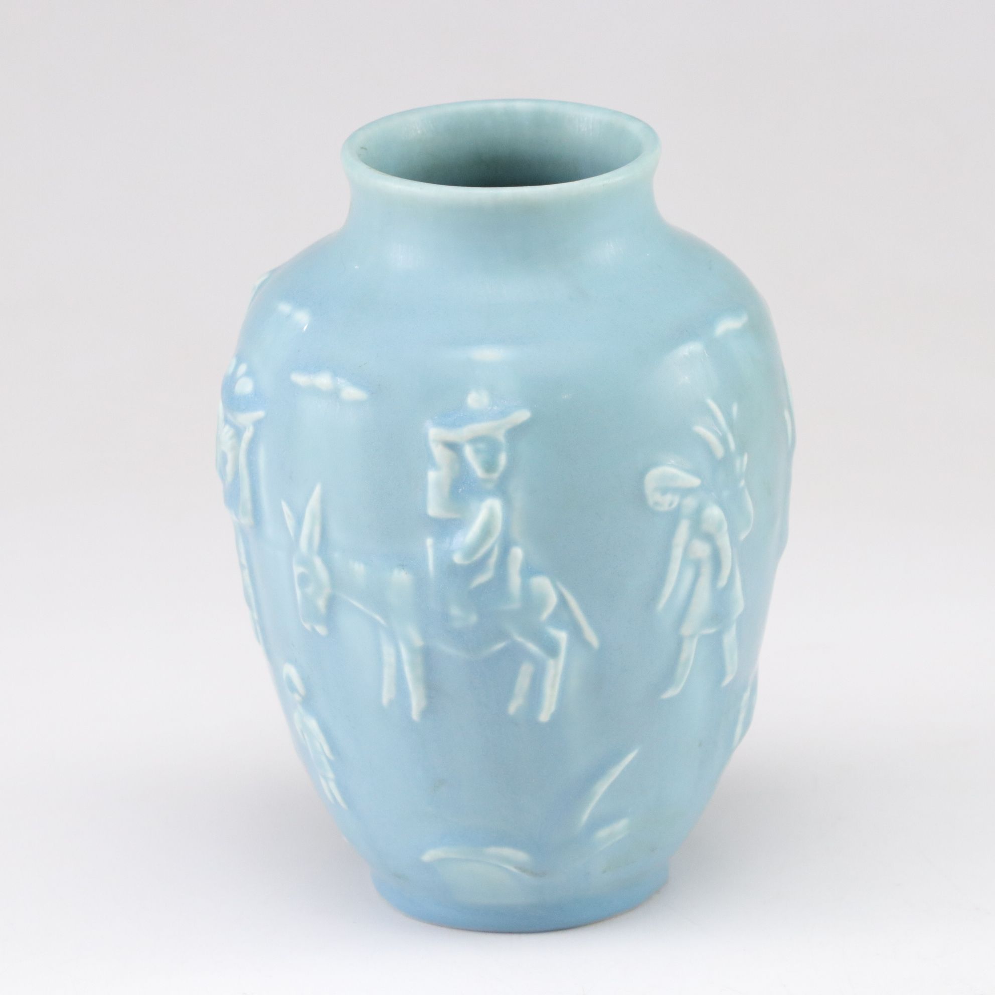 Rookwood Pottery Light Blue Southwestern Style Vase, 1944