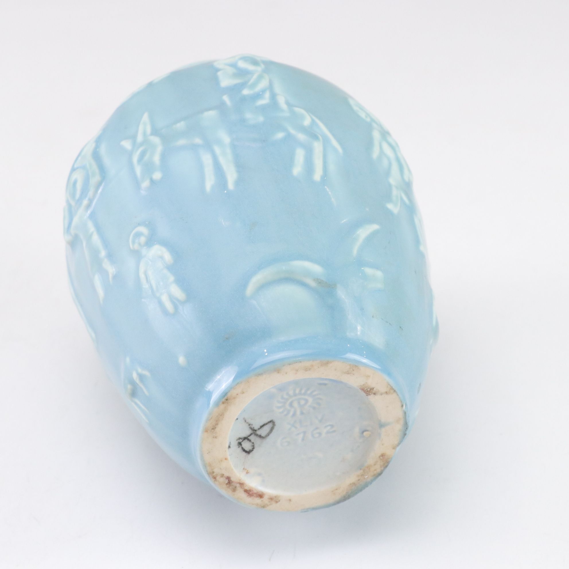 Rookwood Pottery Light Blue Southwestern Style Vase, 1944