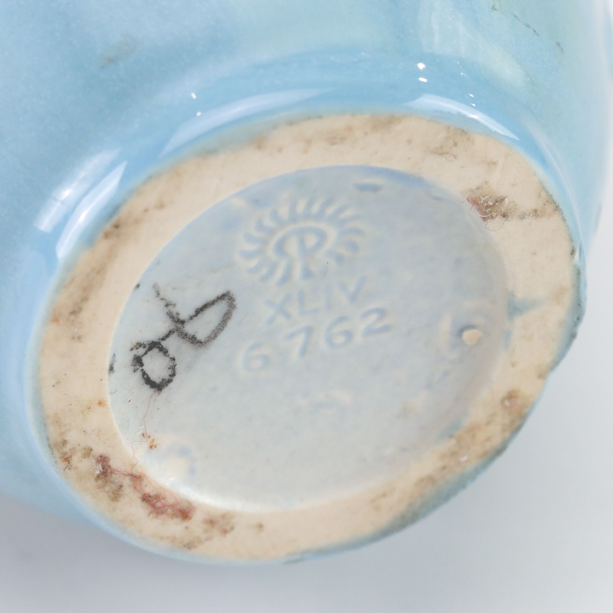 Rookwood Pottery Light Blue Southwestern Style Vase, 1944