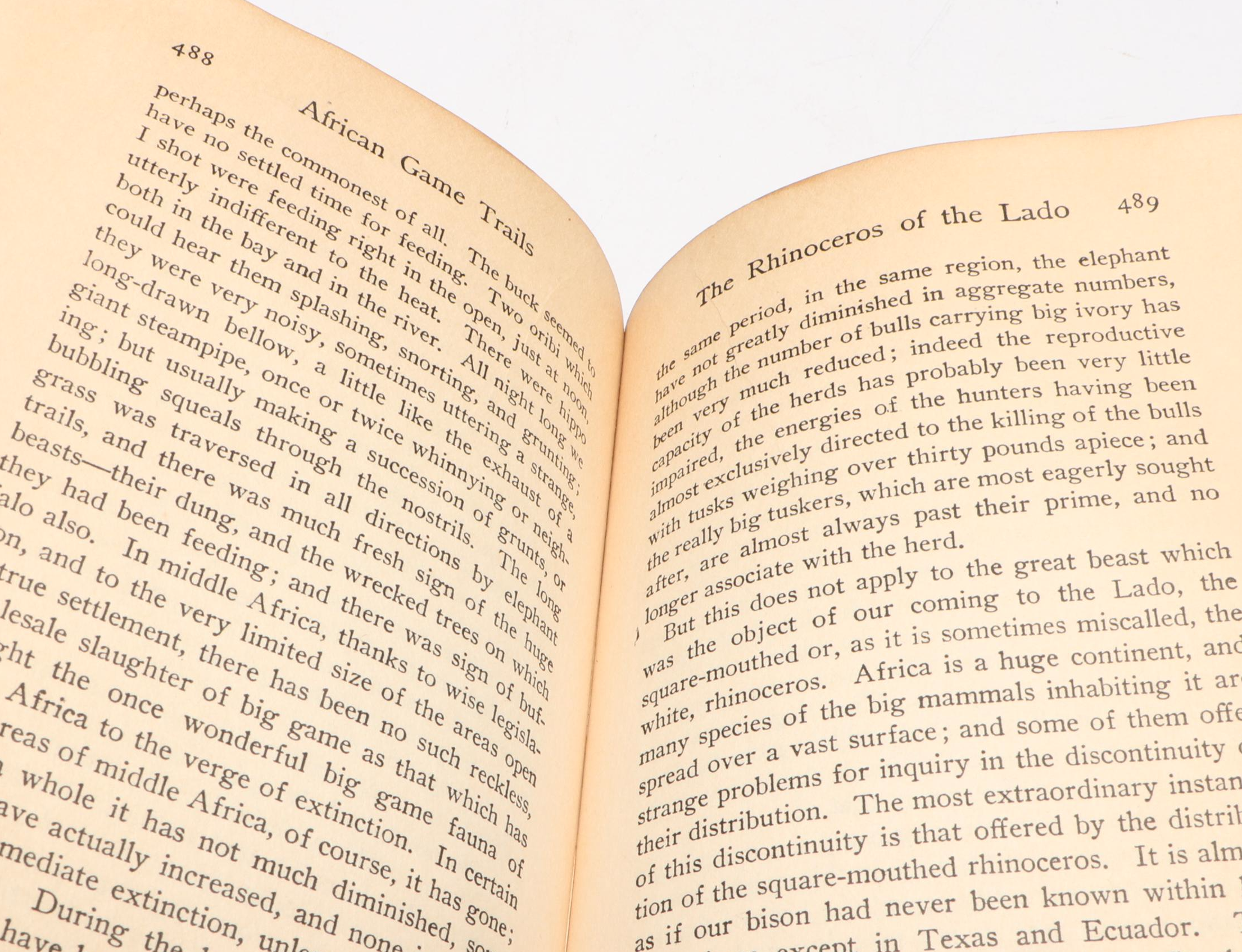"African Game Trails" Vol. II by Theodore Roosevelt, 1923