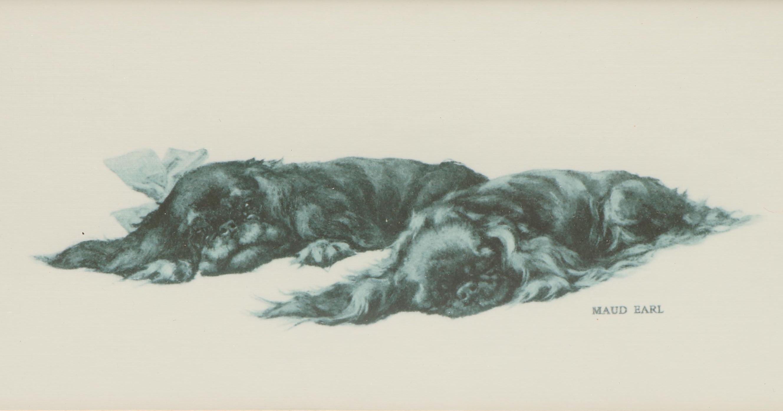 After Maud Earl Cocker Spaniel Seriolithograph on Canvas