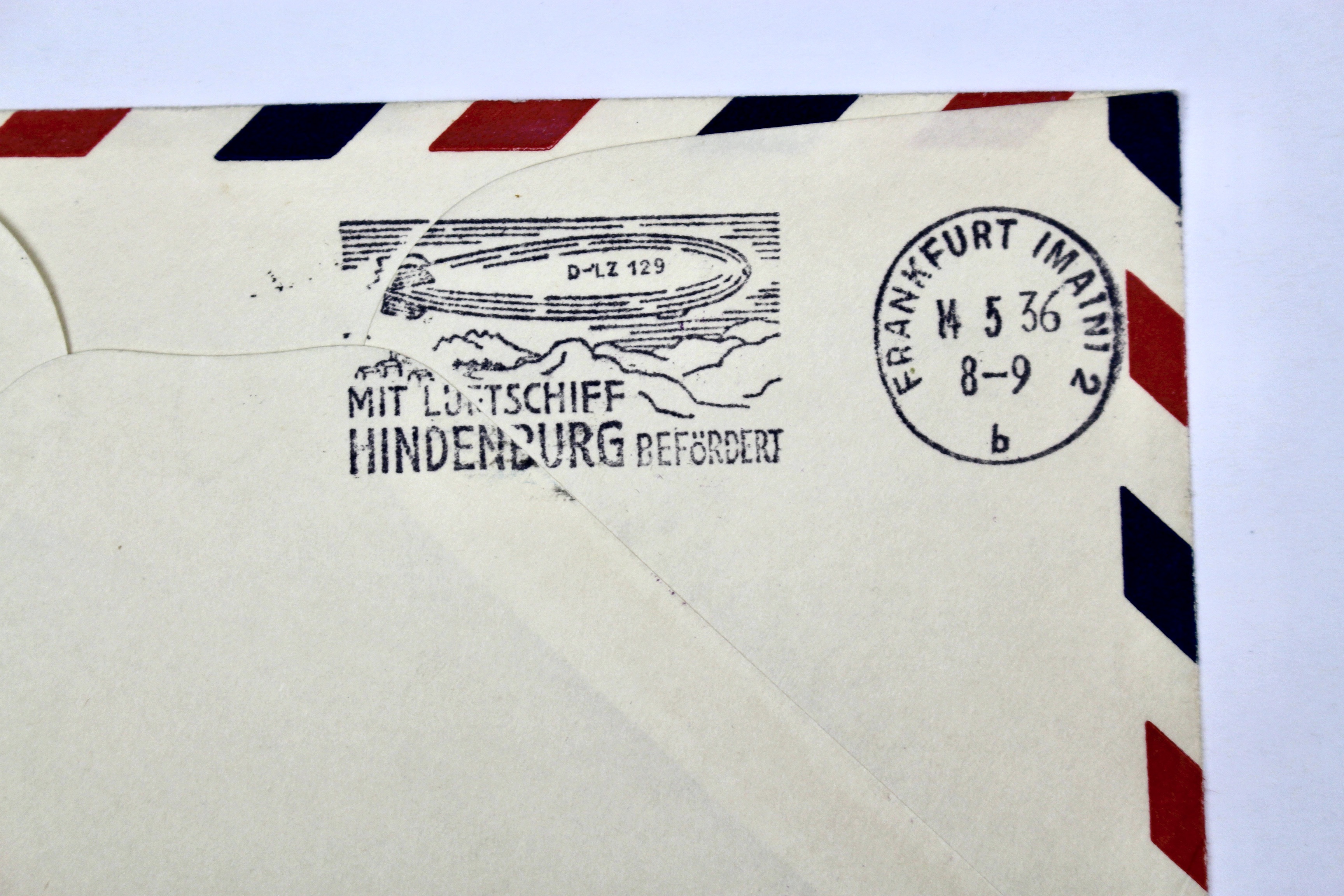 1936 Hindenburg Graf Zeppelin Postal Cover