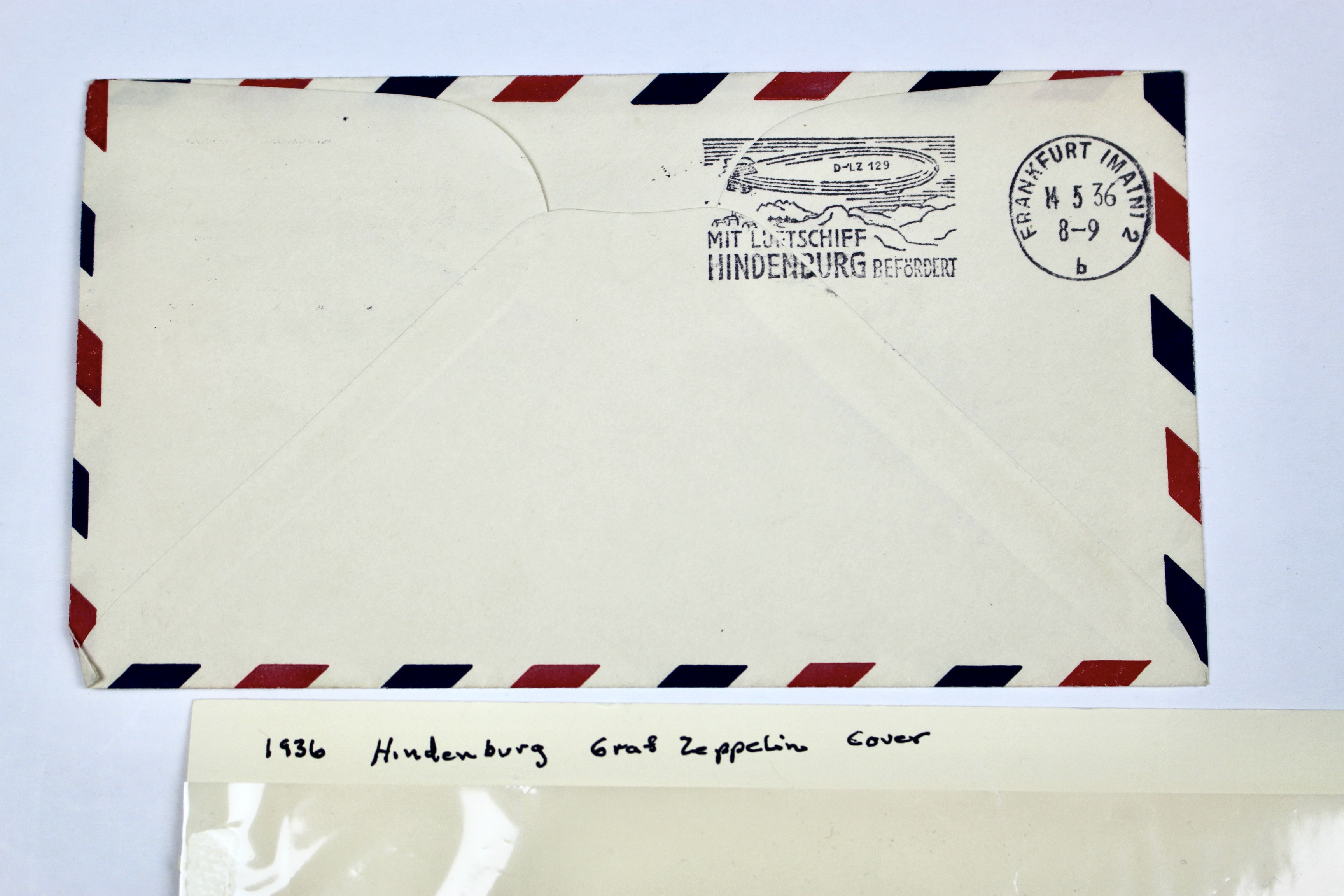 1936 Hindenburg Graf Zeppelin Postal Cover