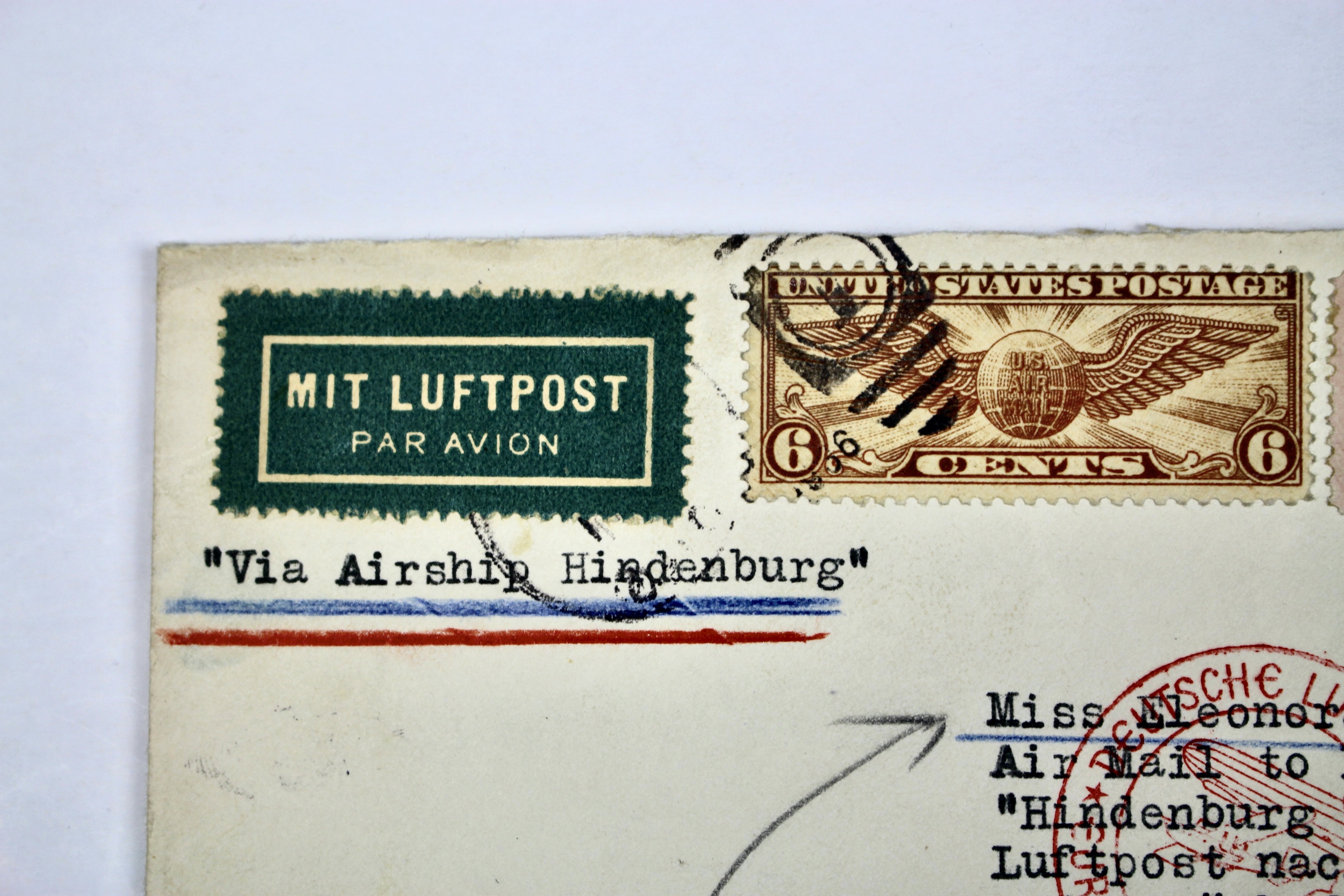 1936 Hindenburg Graf Zeppelin Postal Cover