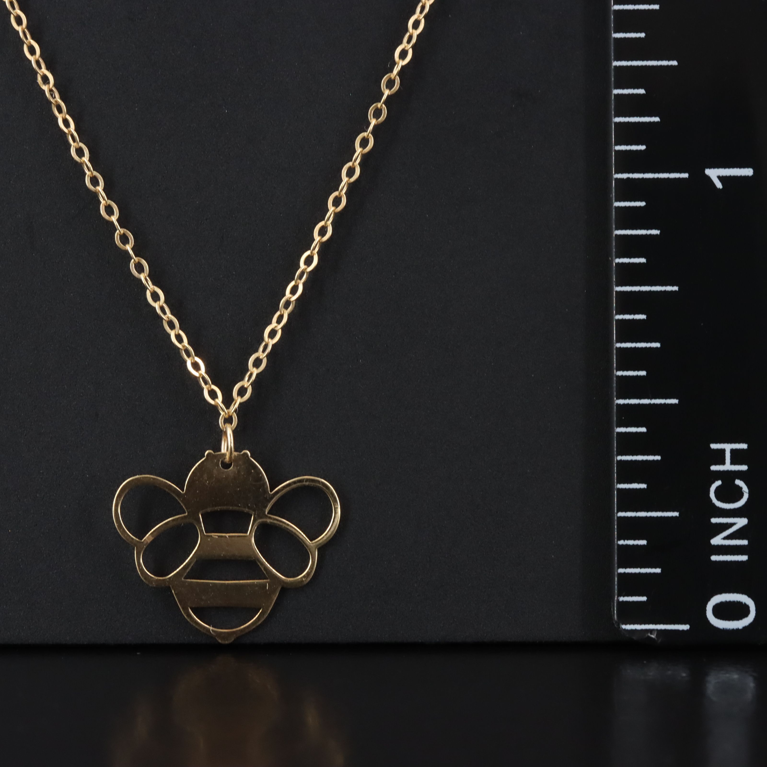 Italian 14K Bee Necklace