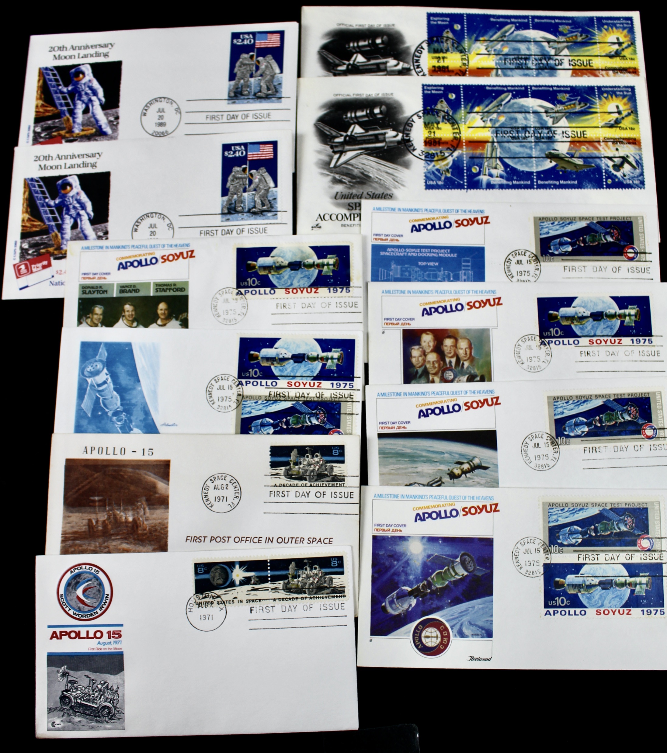 Space-Related Postal Items, Including Covers, Sheets, Postcards, and More