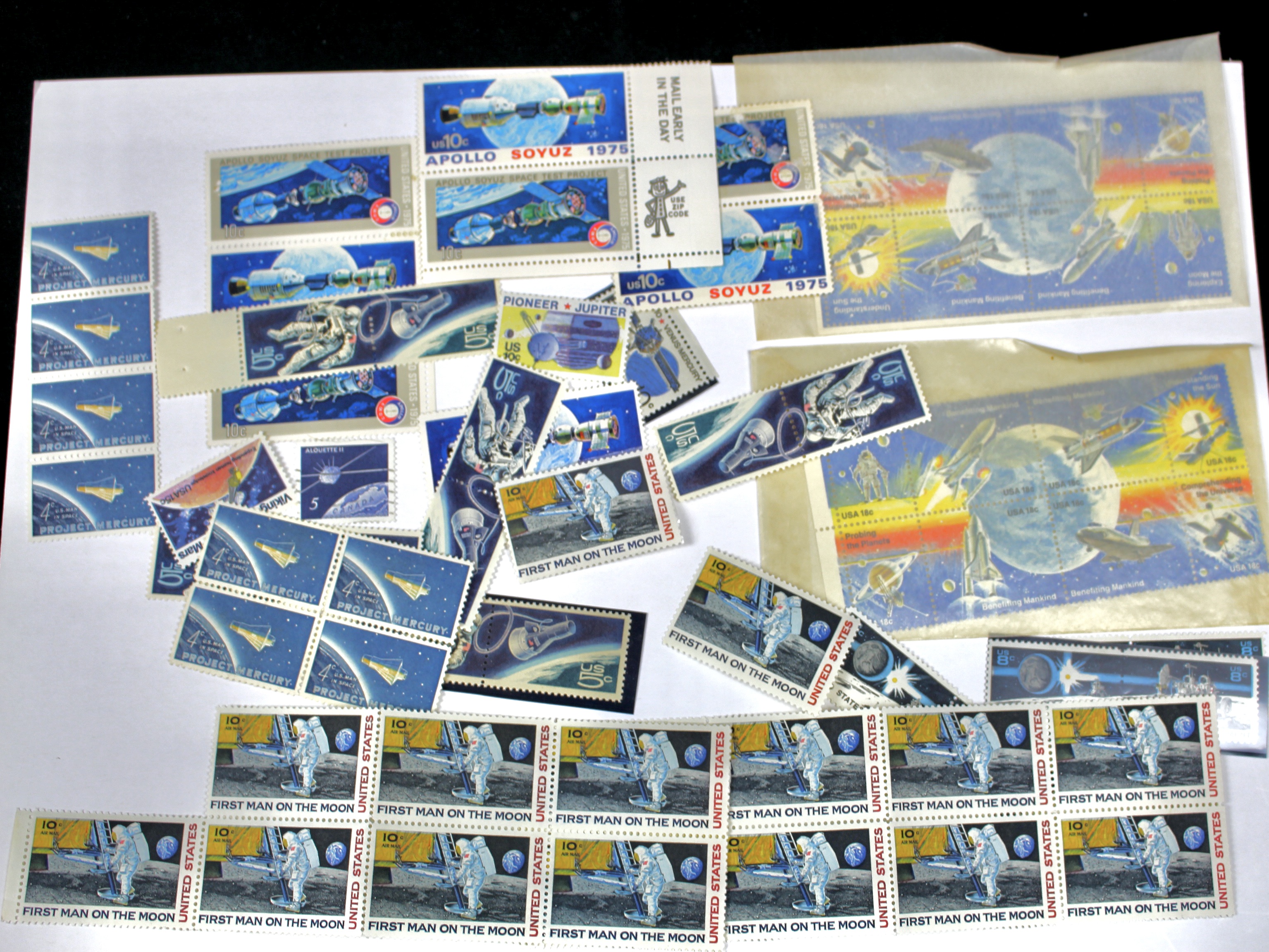 Space-Related Postal Items, Including Covers, Sheets, Postcards, and More