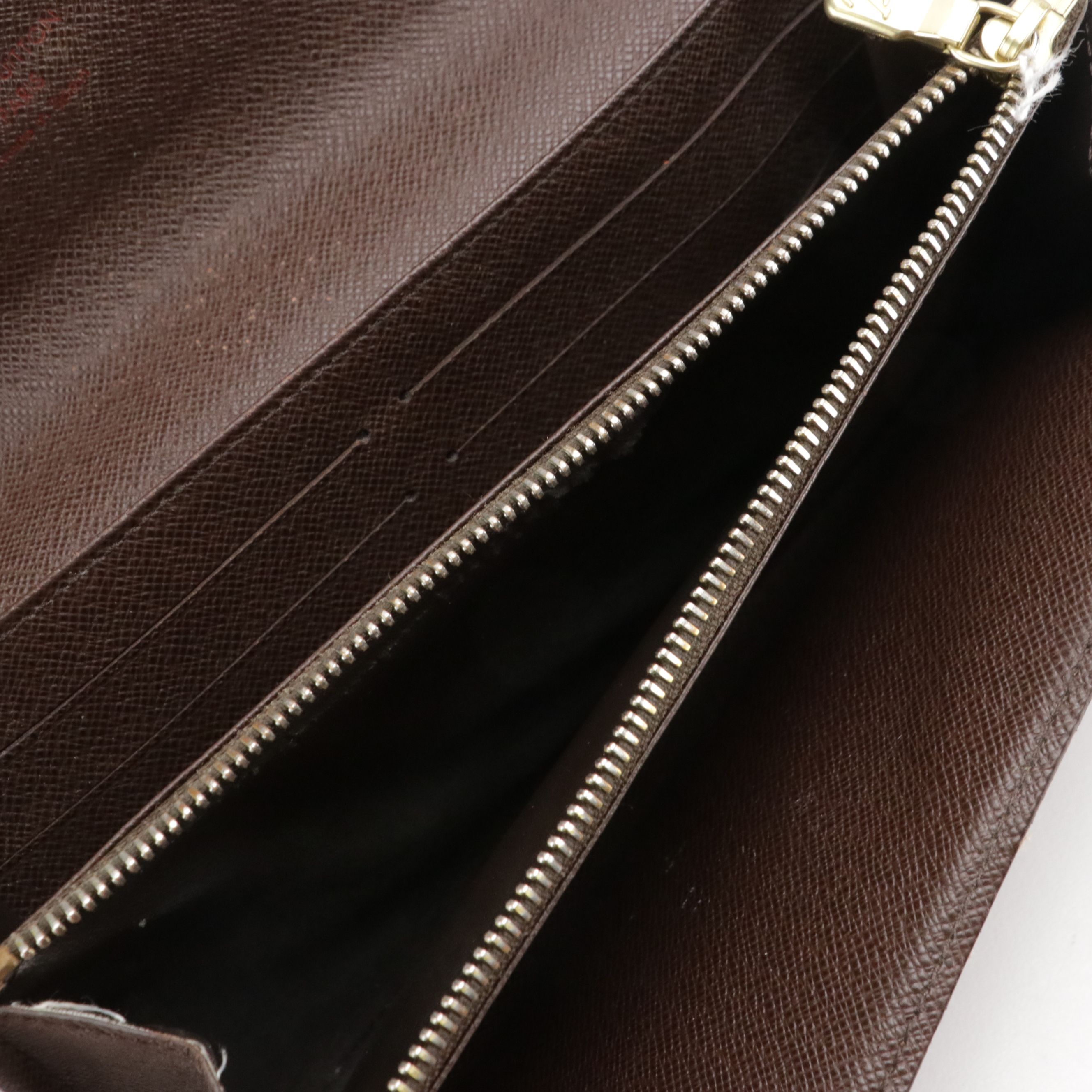 Louis Vuitton Damier Ebene Coated Canvas Sarah Continental Wallet