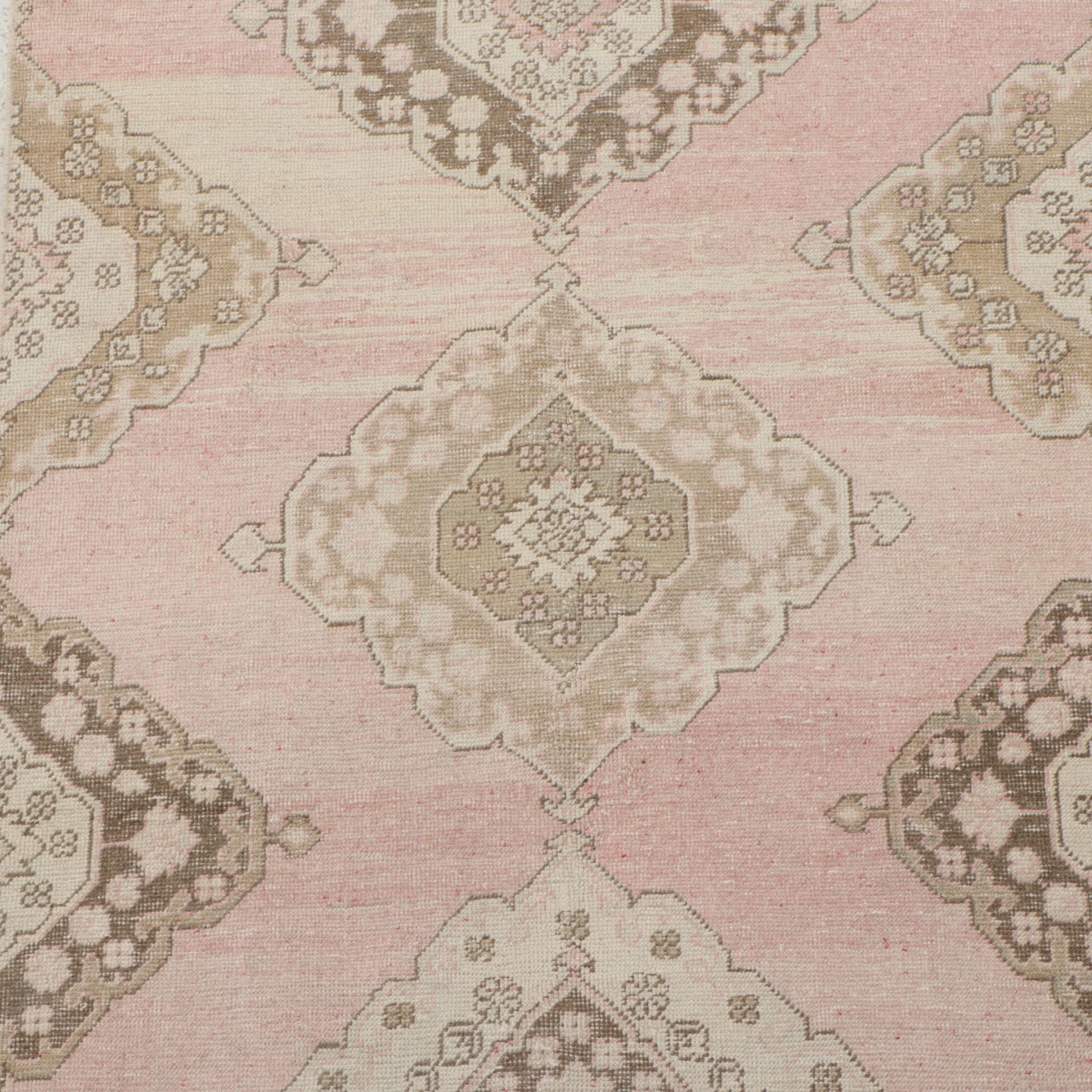 3'6 x 8'3 Hand-Knotted Turkish Anatolian Long Rug