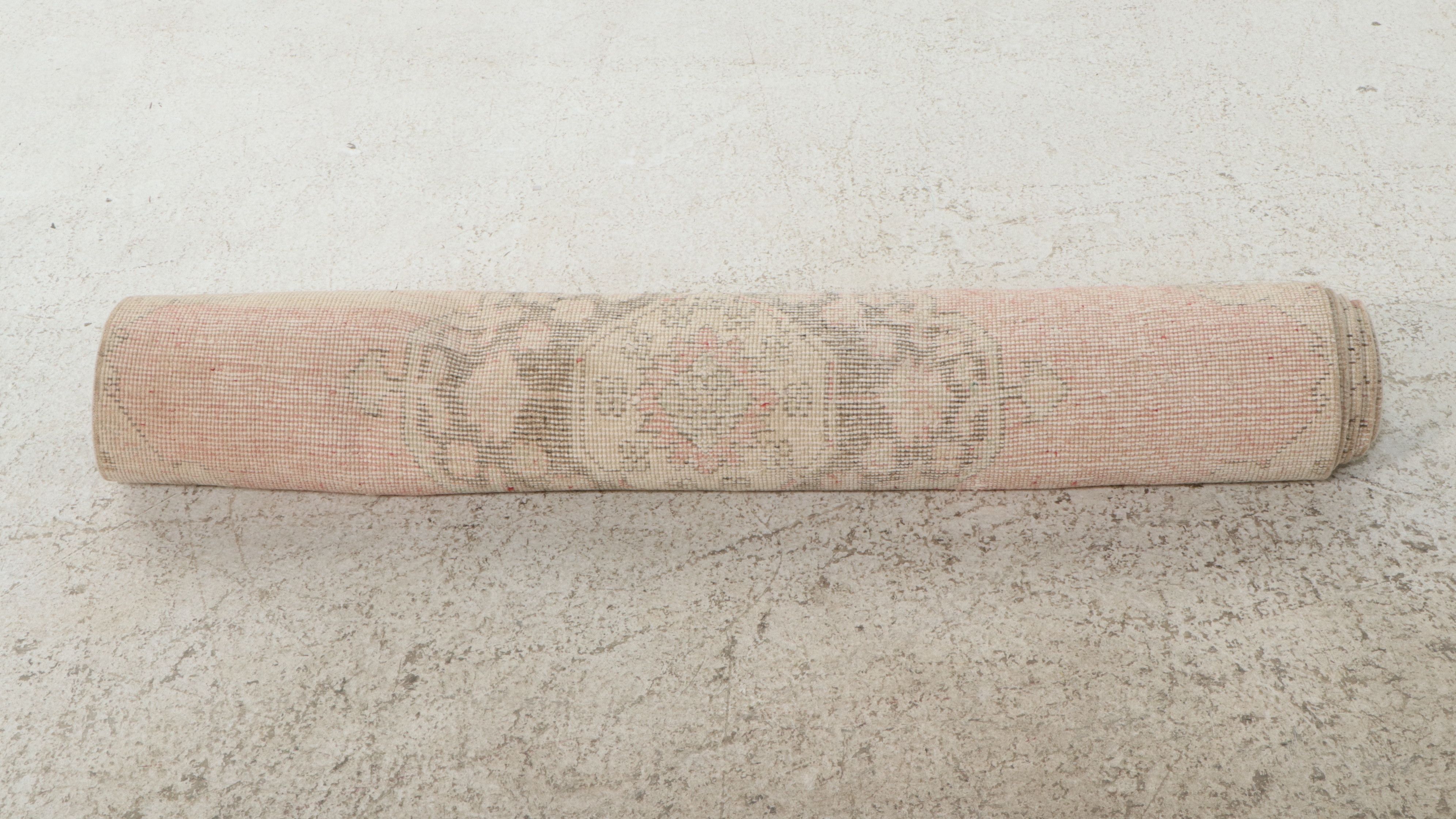 3'6 x 8'3 Hand-Knotted Turkish Anatolian Long Rug