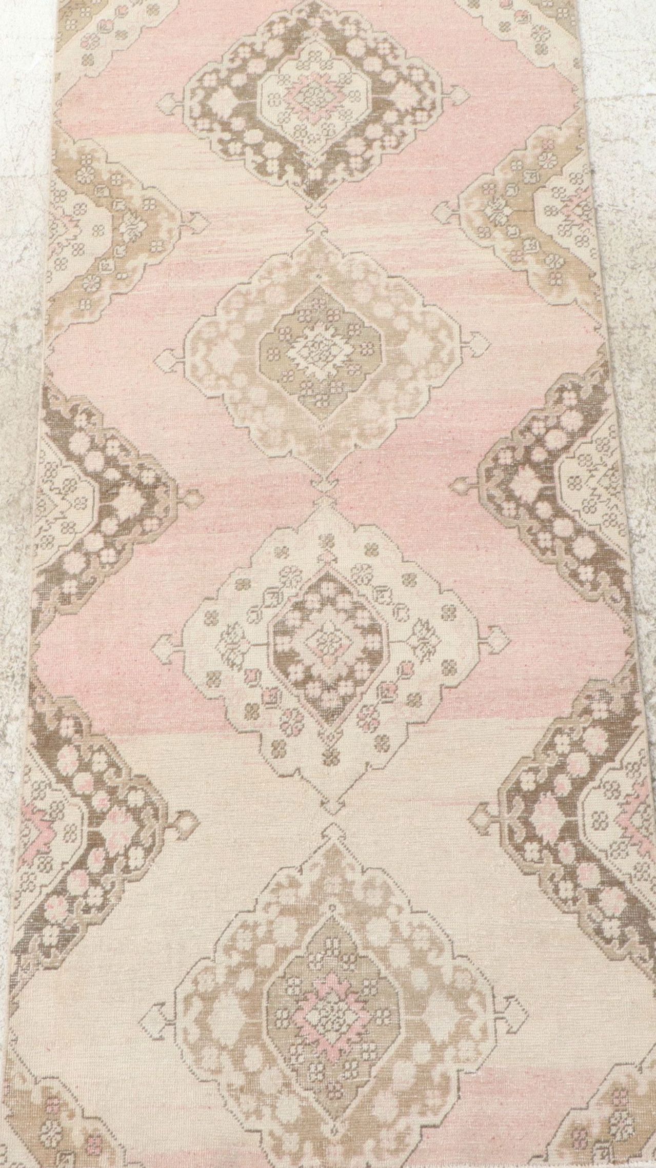 3'6 x 8'3 Hand-Knotted Turkish Anatolian Long Rug