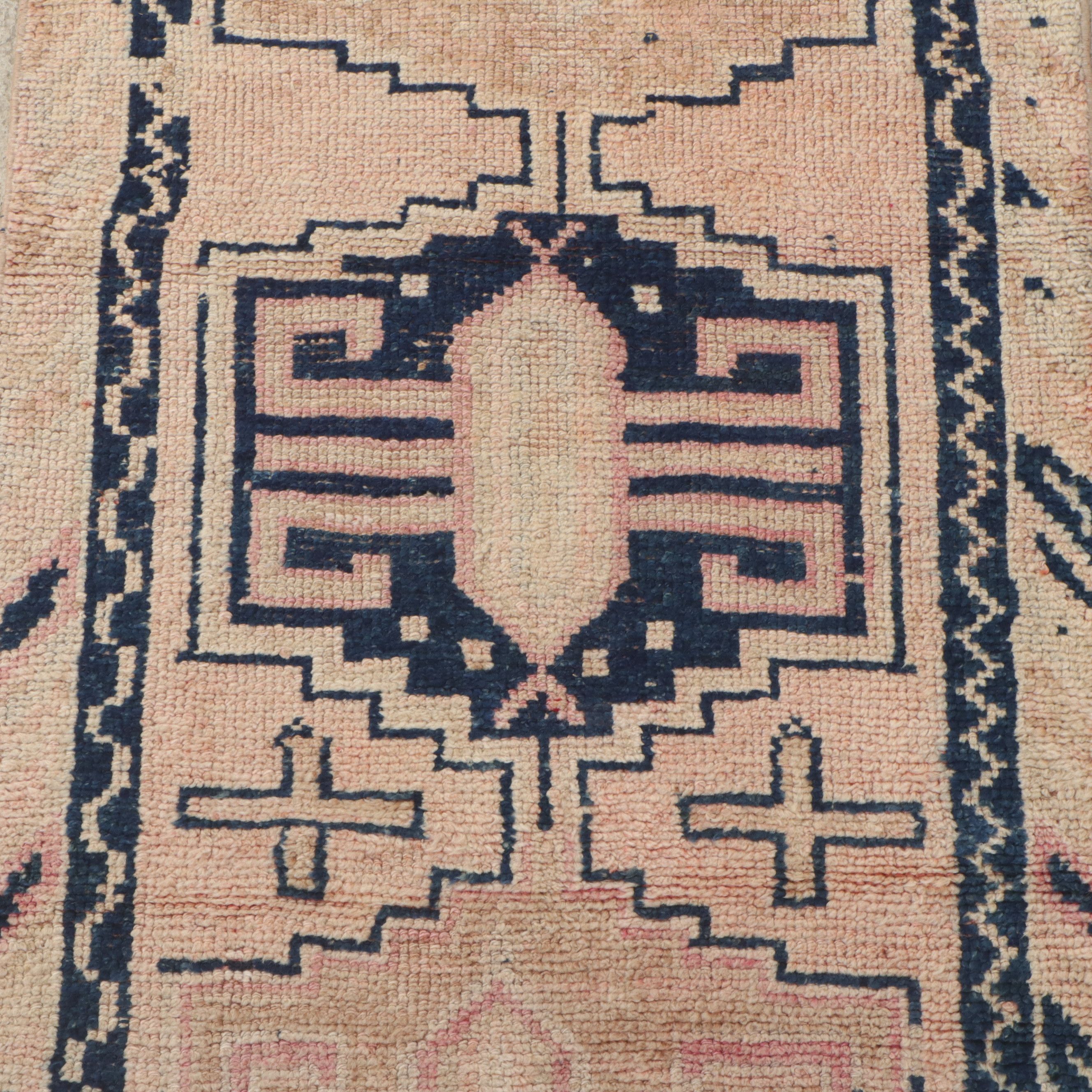 2'9 x 8'8 Hand-Knotted Turkish Oushak Carpet Runner