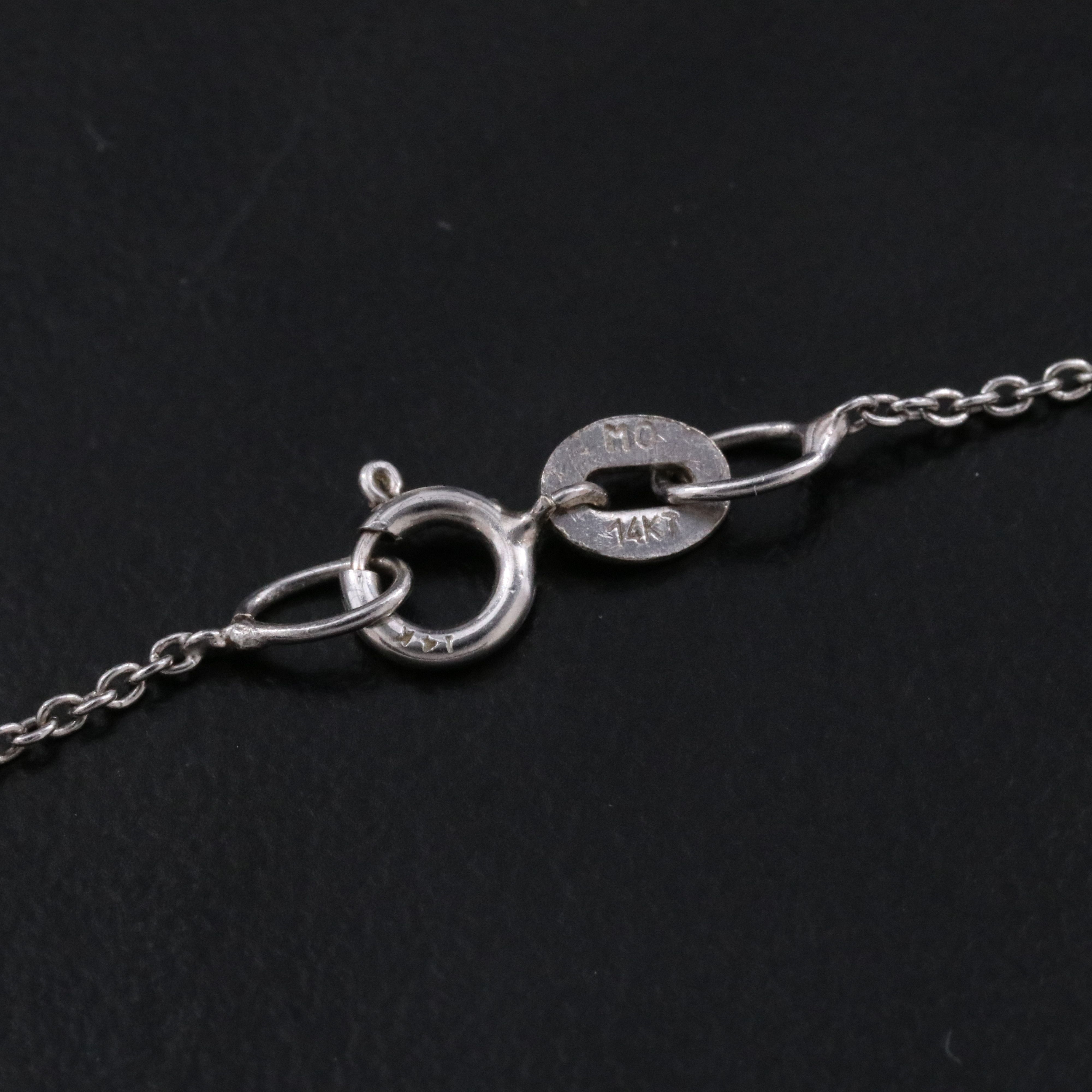 14K Turquoise and Diamond Heart Pendant Necklace