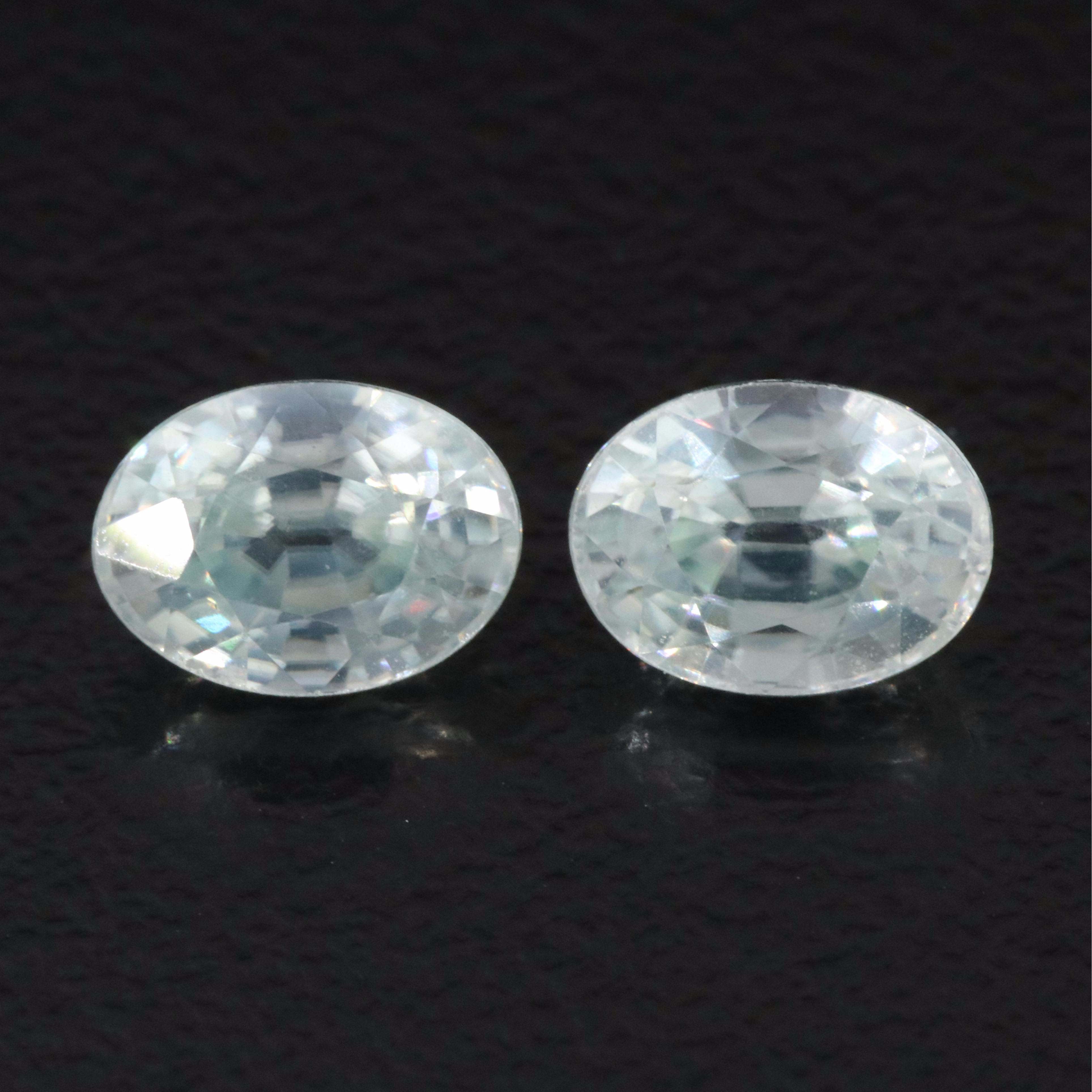 Loose 3.27 CTW Blue Zircon Pair