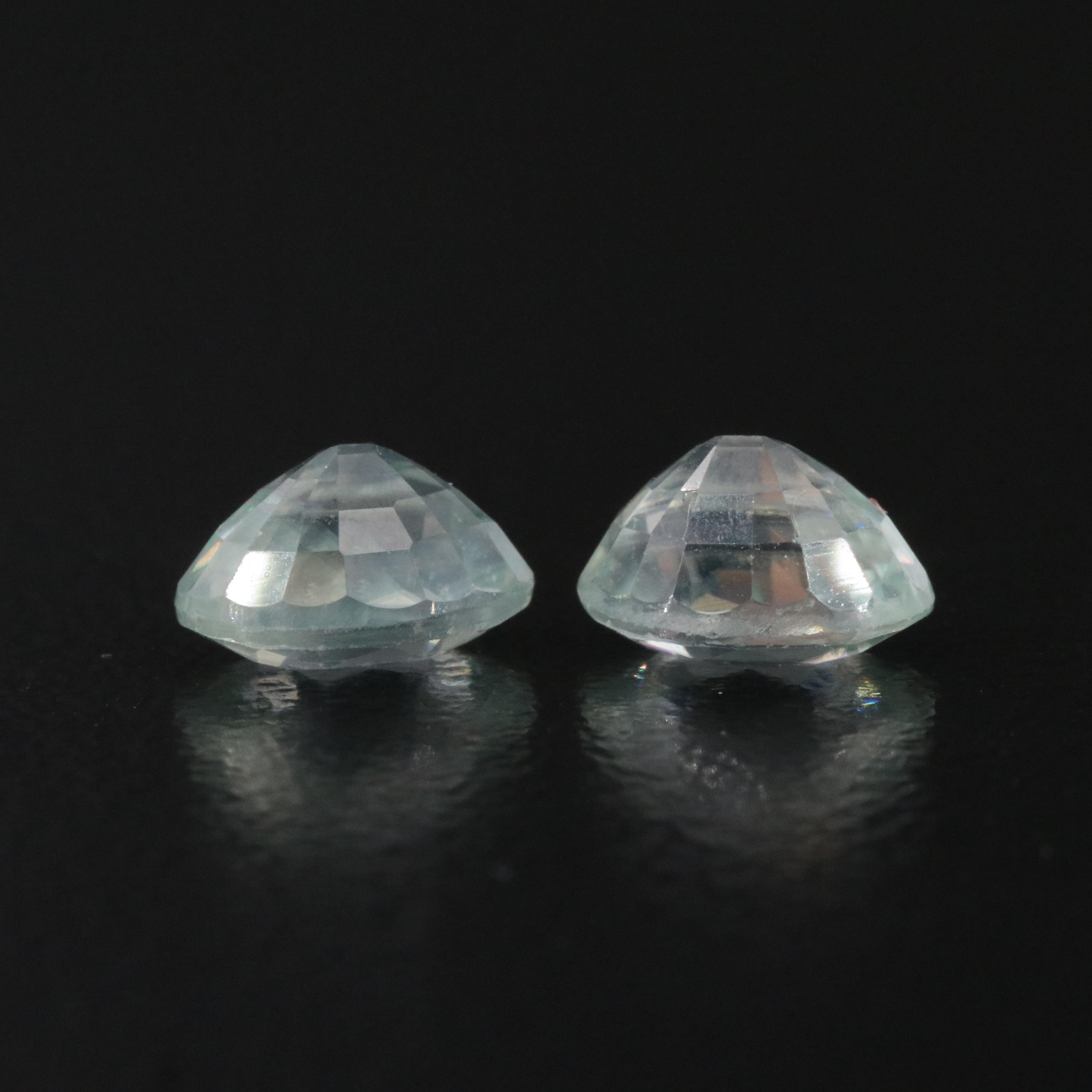 Loose 3.27 CTW Blue Zircon Pair