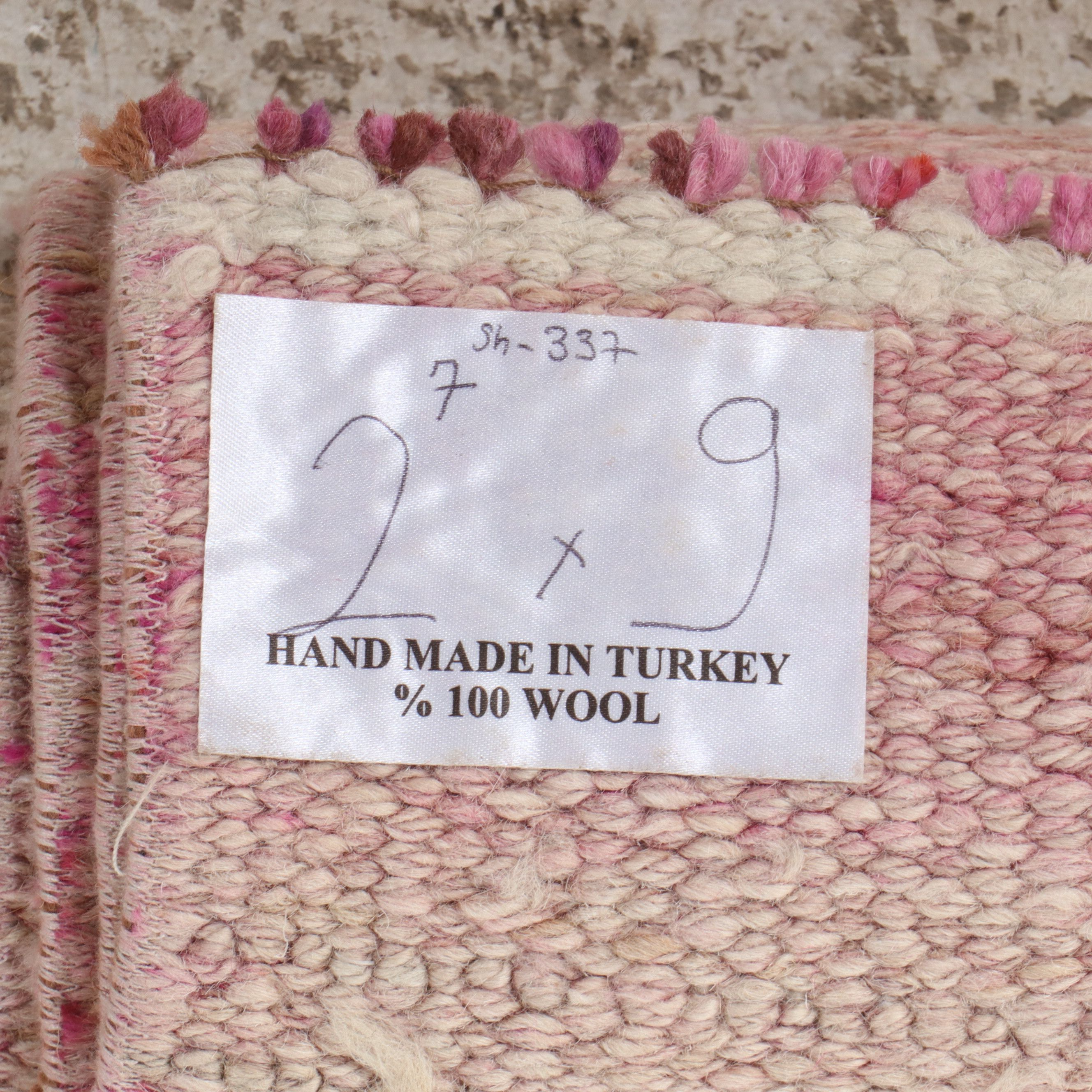 2'8 x 9' Hand-Knotted Turkish Oushak Carpet Runner