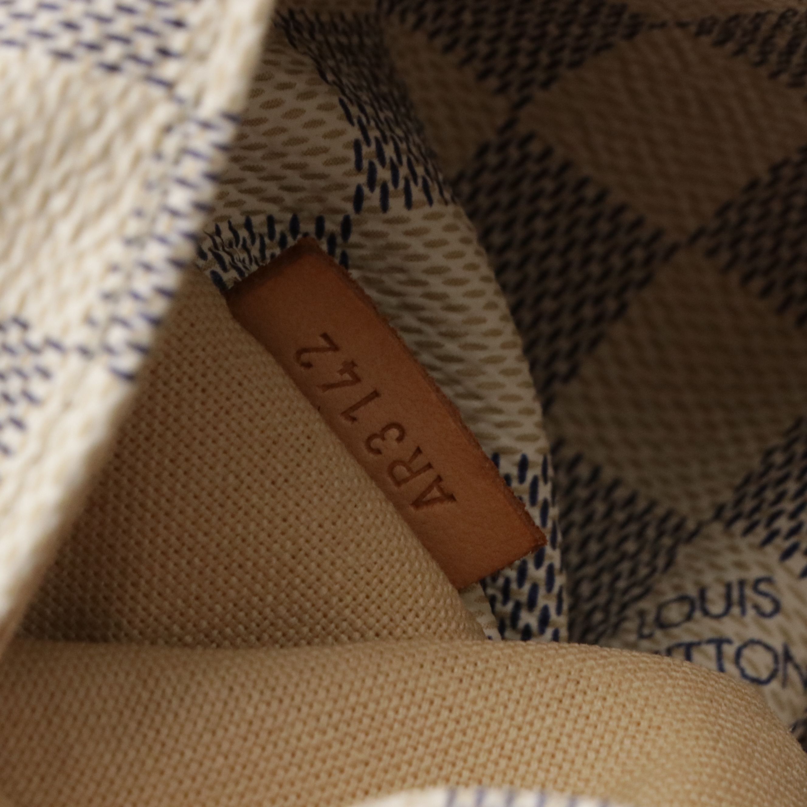 Louis Vuitton Totally PM Shoulder Bag in the Damier Azur Canvas and Leather