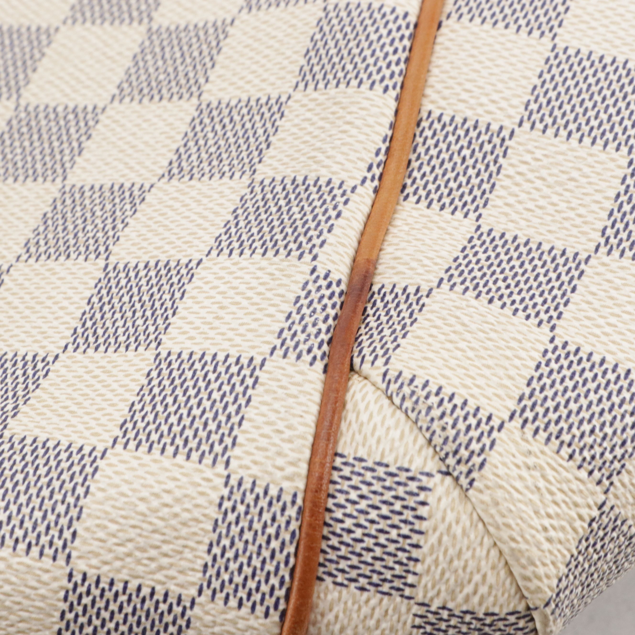 Louis Vuitton Totally PM Shoulder Bag in the Damier Azur Canvas and Leather