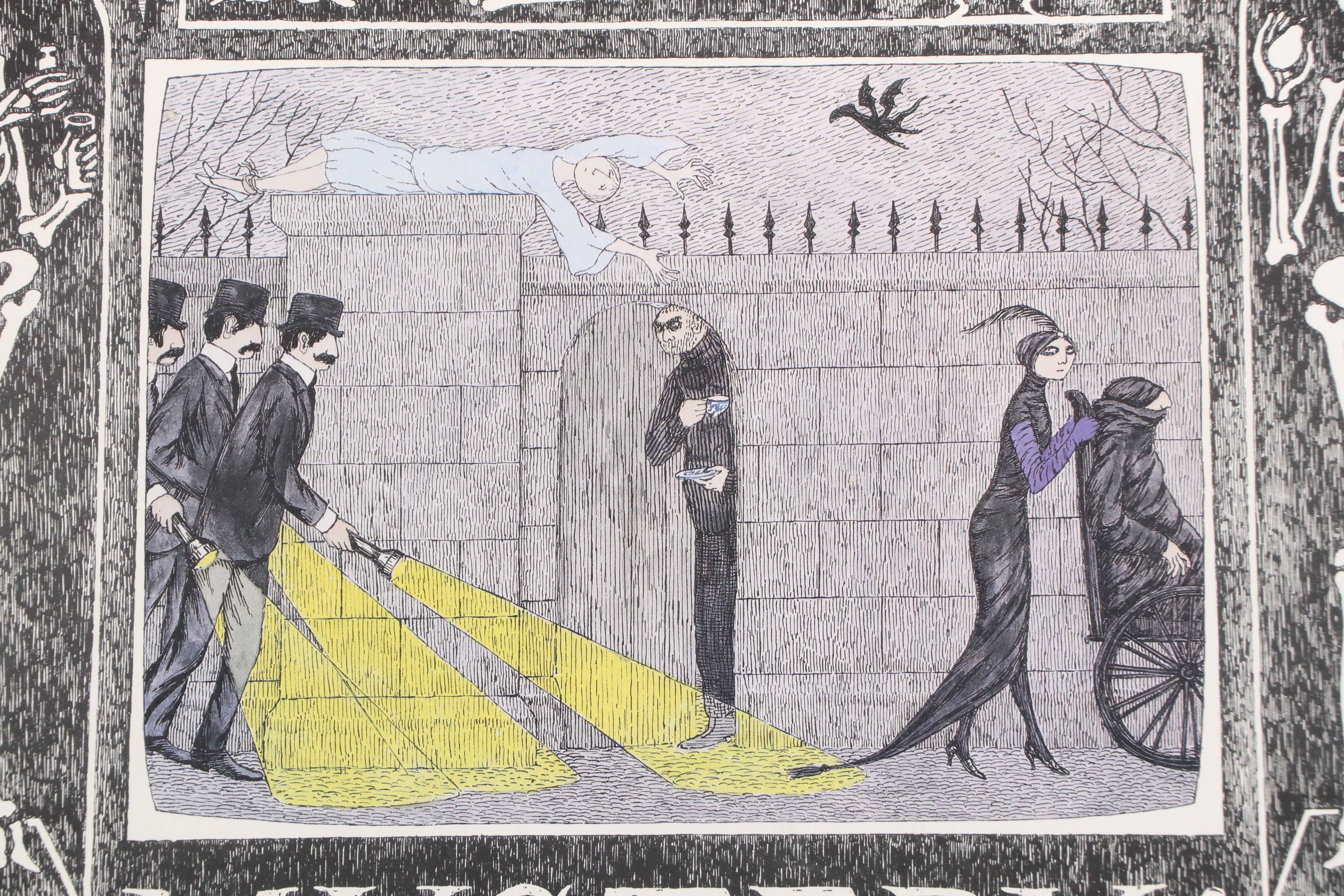 Edward Gorey Lithograph Poster "Mystery!" PBS, 1980