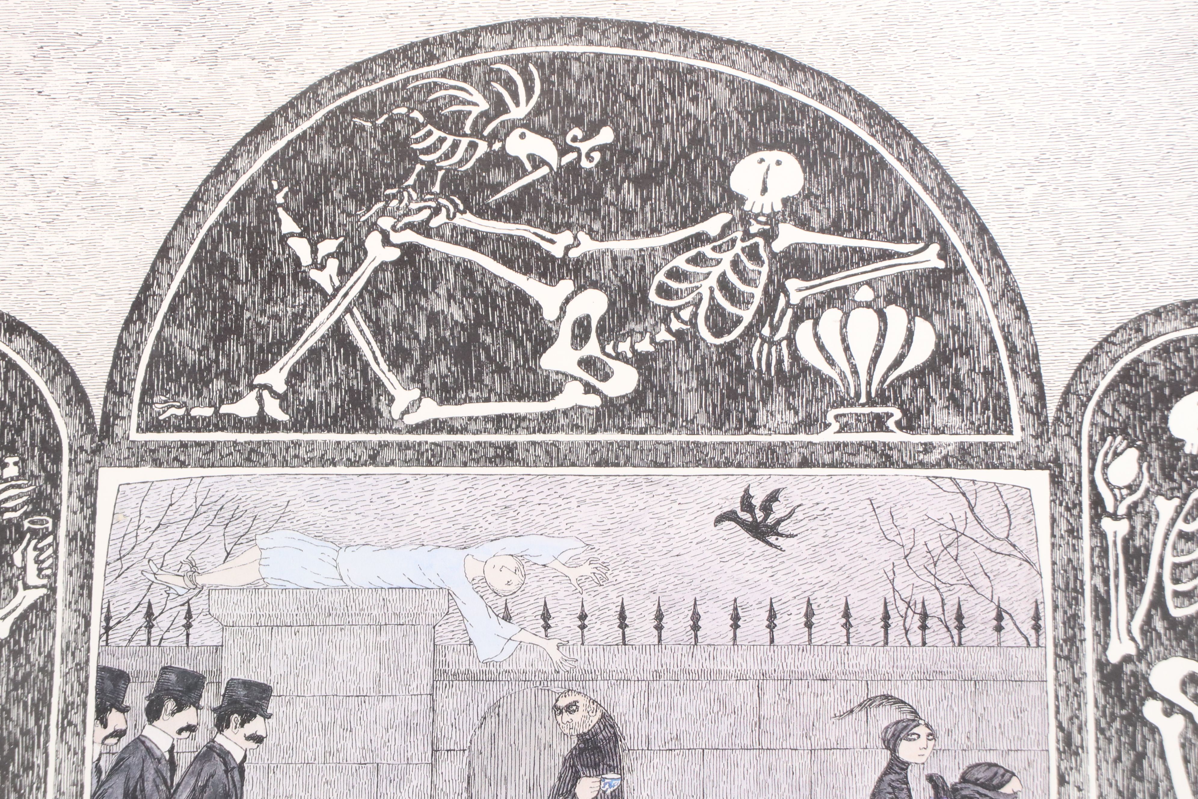 Edward Gorey Lithograph Poster "Mystery!" PBS, 1980