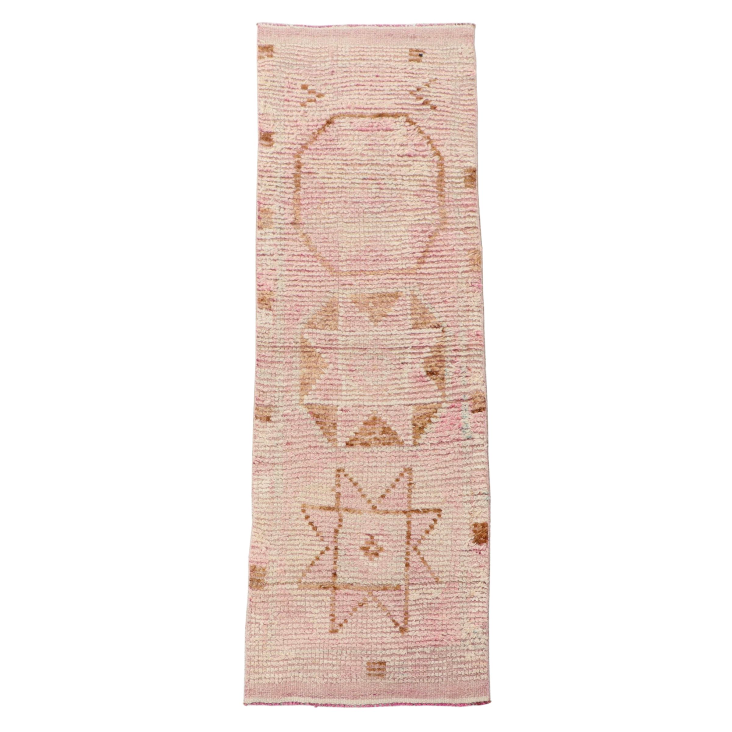 2'8 x 9' Hand-Knotted Turkish Oushak Carpet Runner