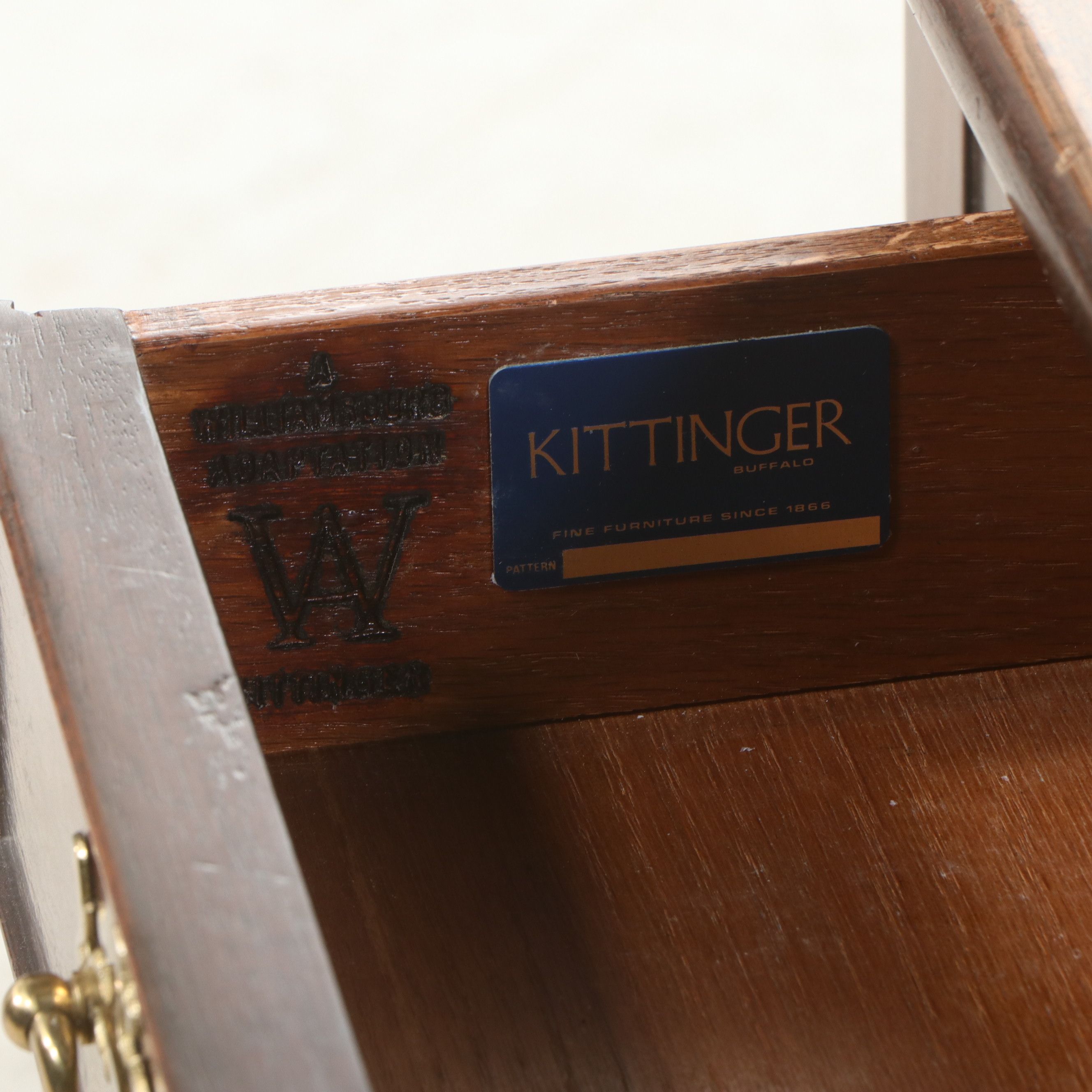 Kittinger Colonial Williamsburg Adaptation Mahogany Writing Table