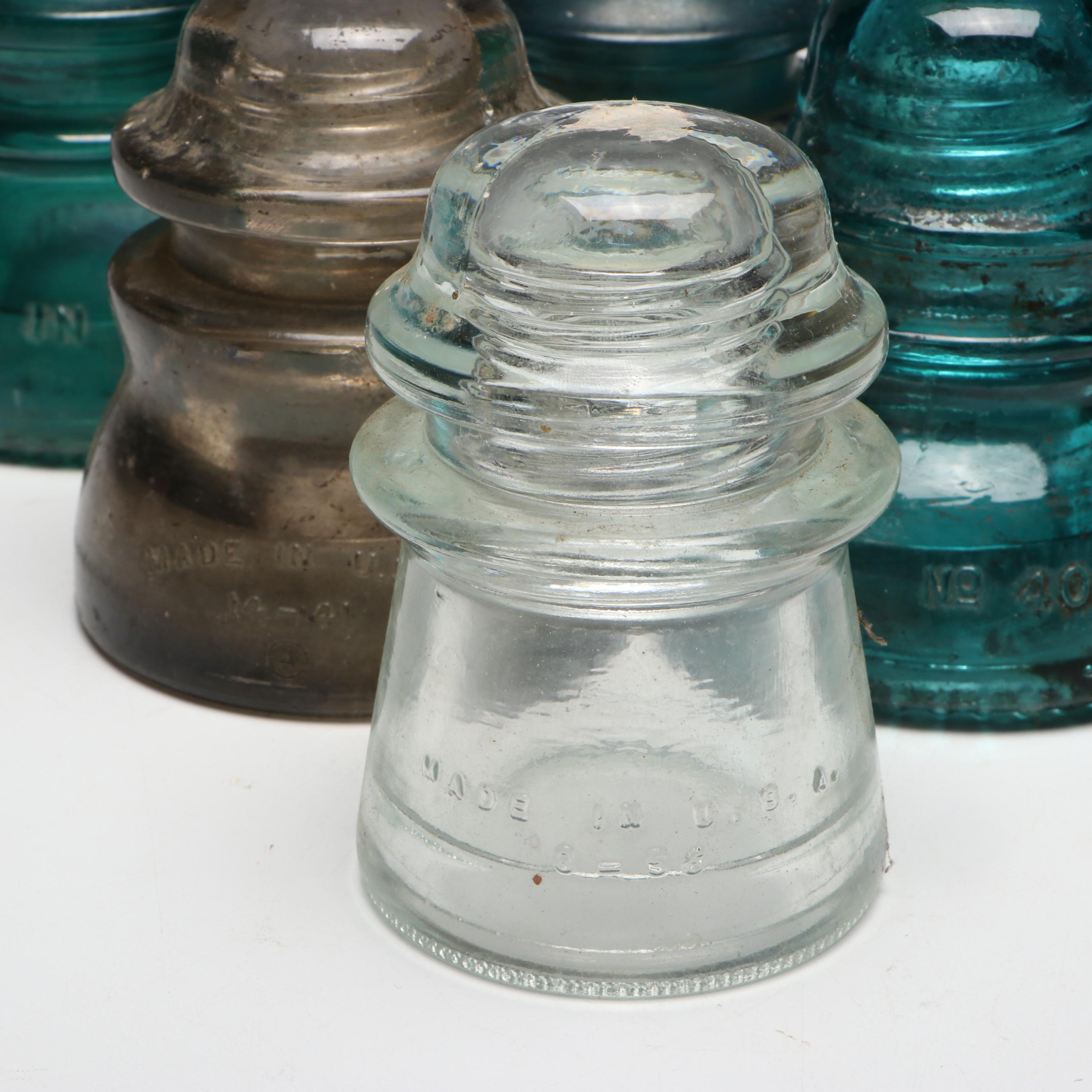 Hemingray and Whitall Tatum Glass Insulators