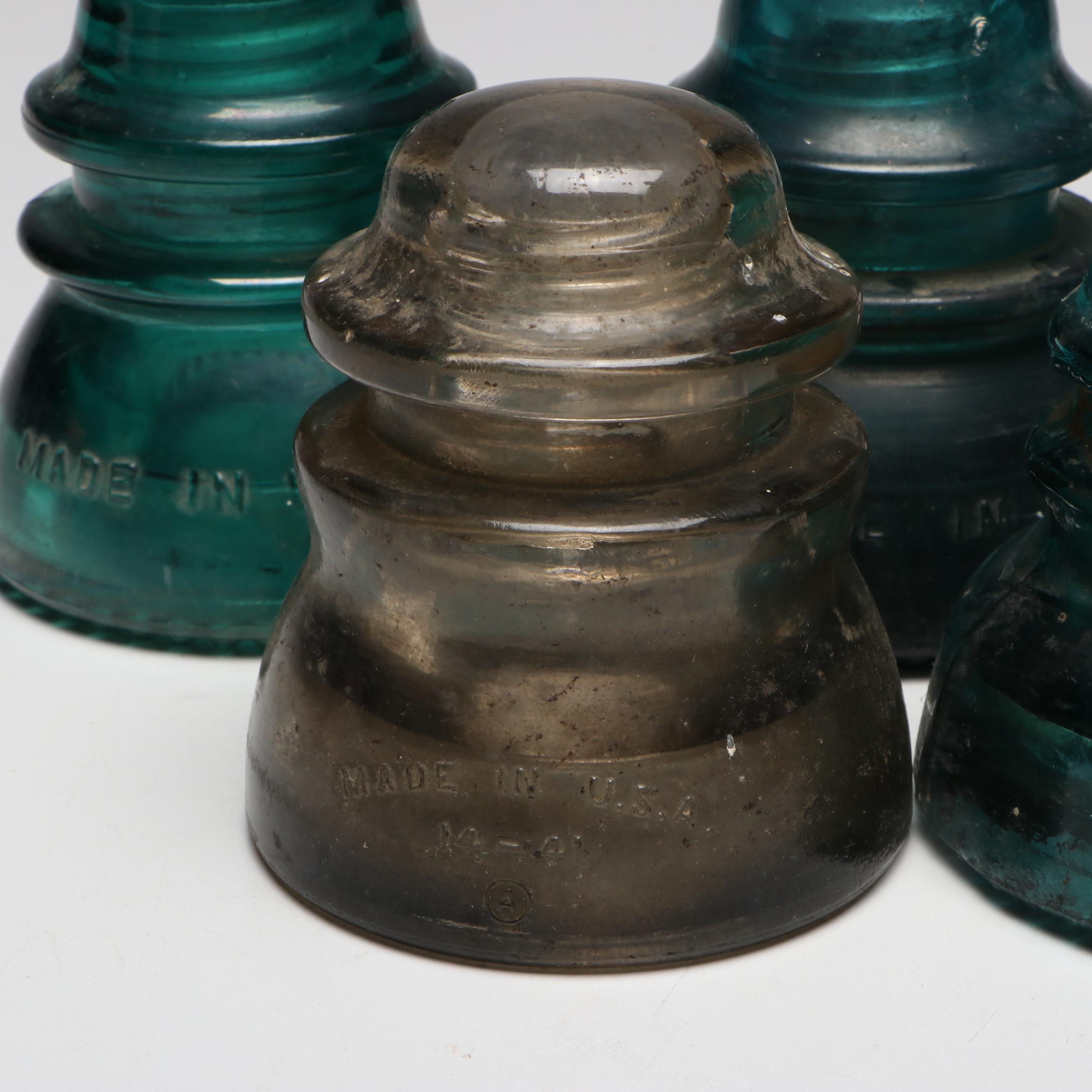 Hemingray and Whitall Tatum Glass Insulators
