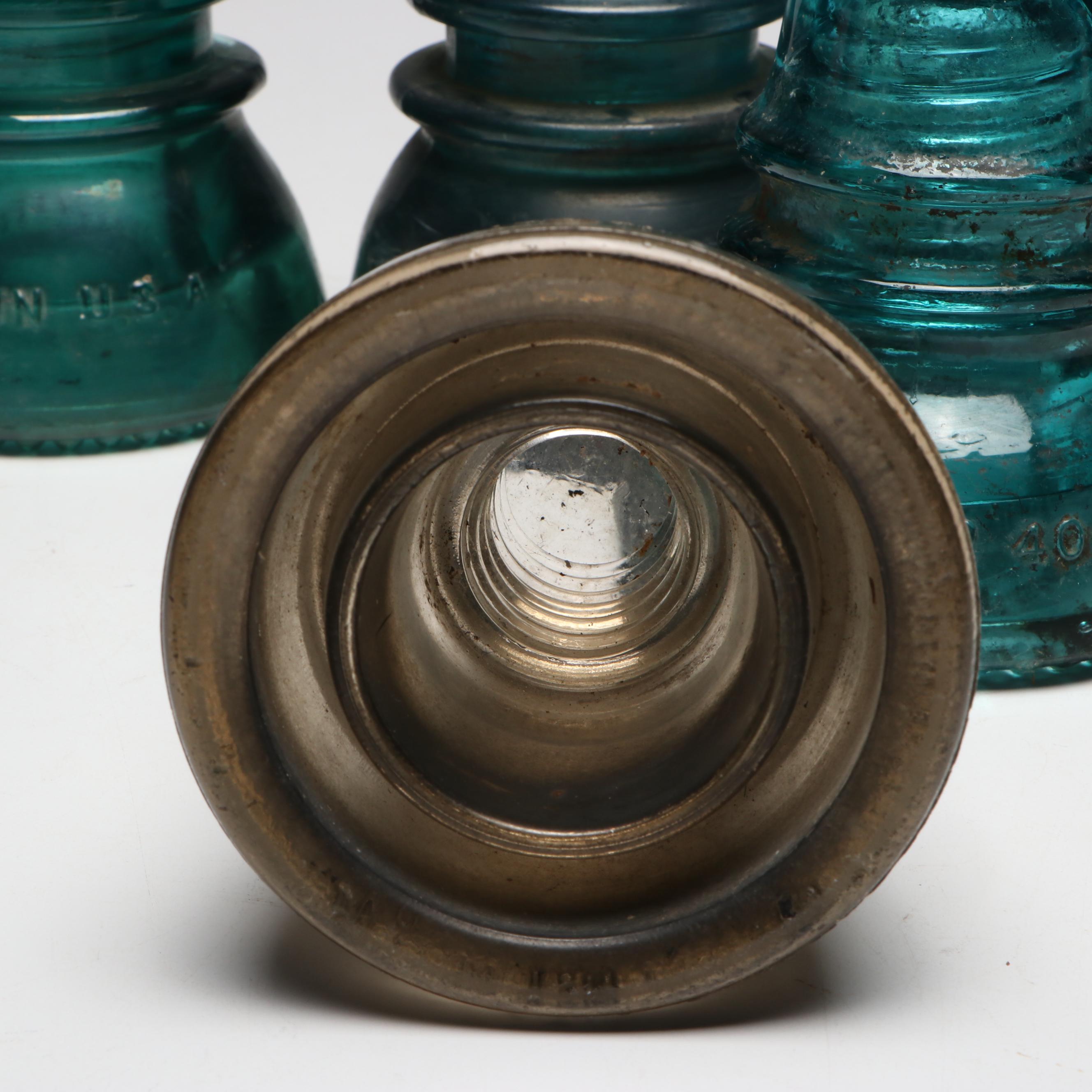 Hemingray and Whitall Tatum Glass Insulators