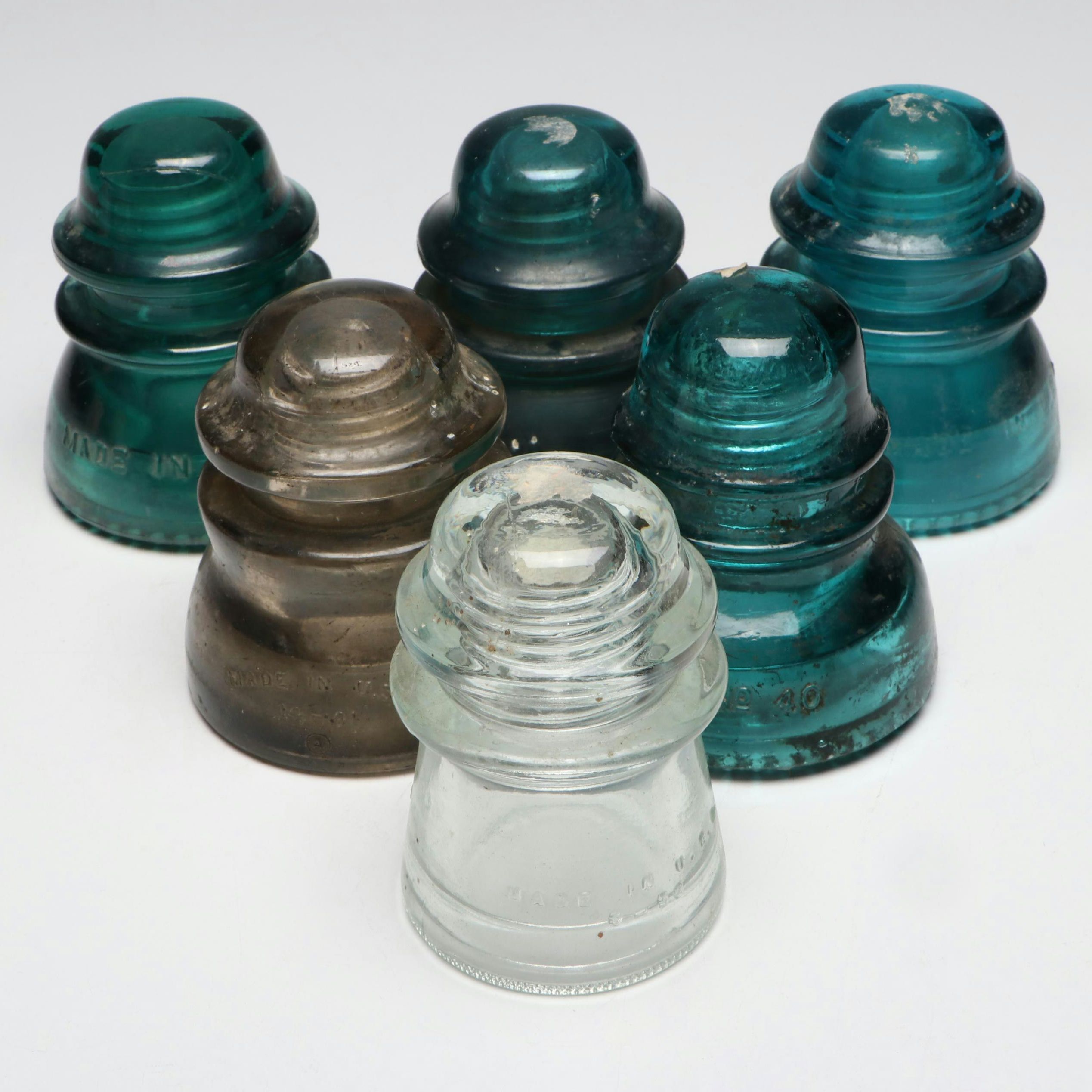 Hemingray and Whitall Tatum Glass Insulators